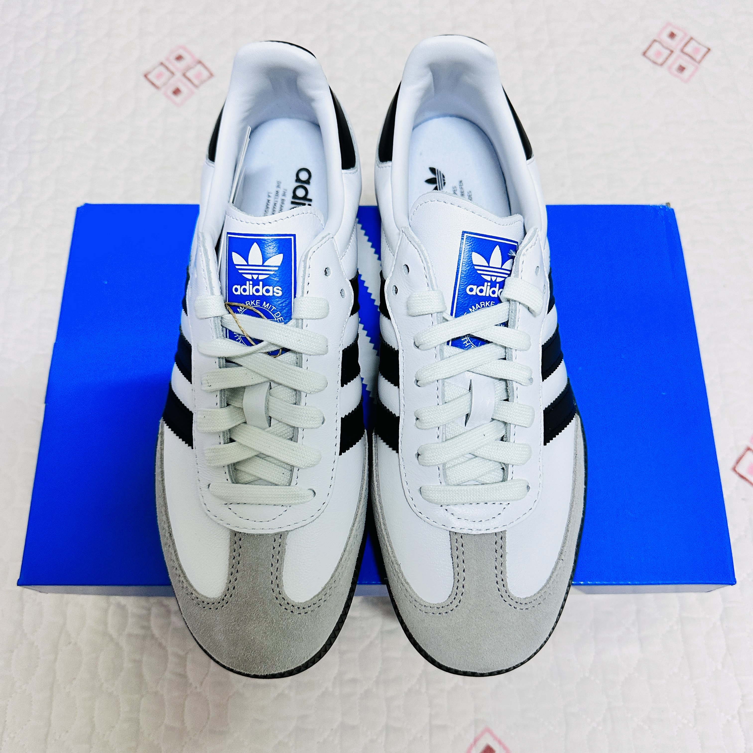 Adidas Samba OG Cloud White 착용 스타일 - 1