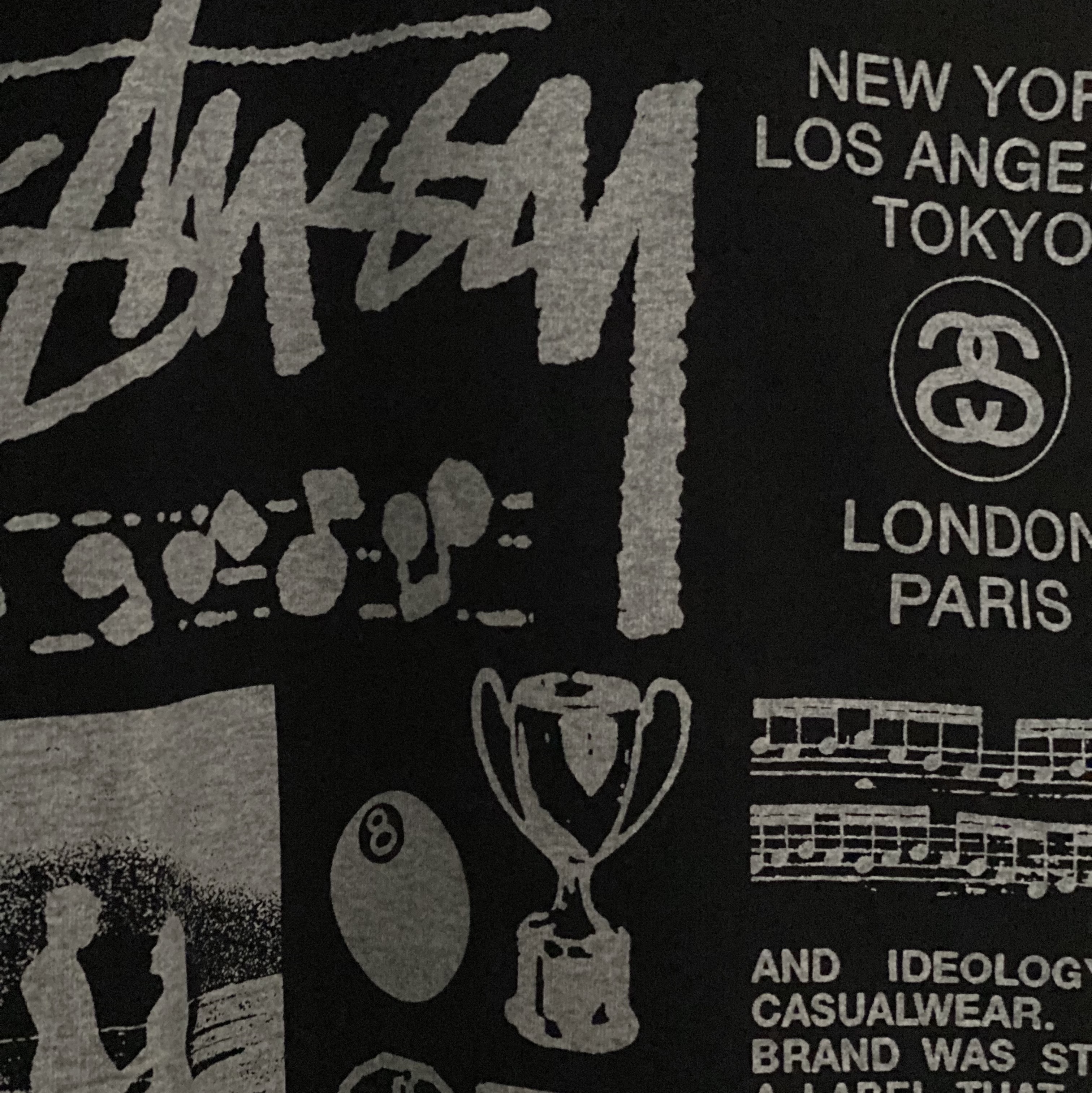 Stussy Sara T-Shirt Black 착용 스타일
