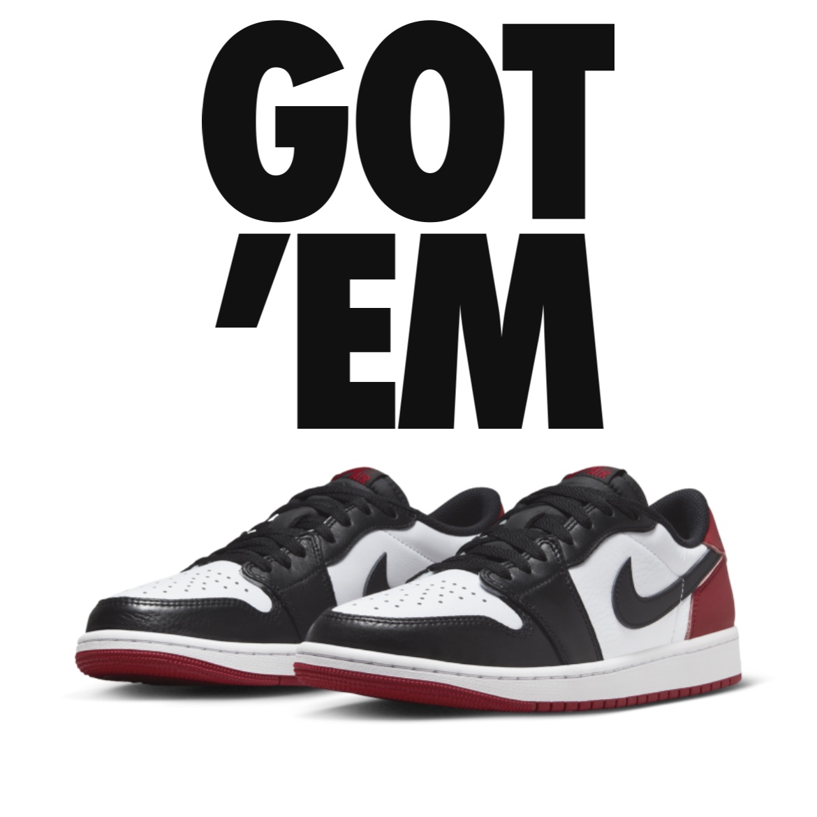 Jordan 1 Retro Low OG Black Toe 착용 스타일