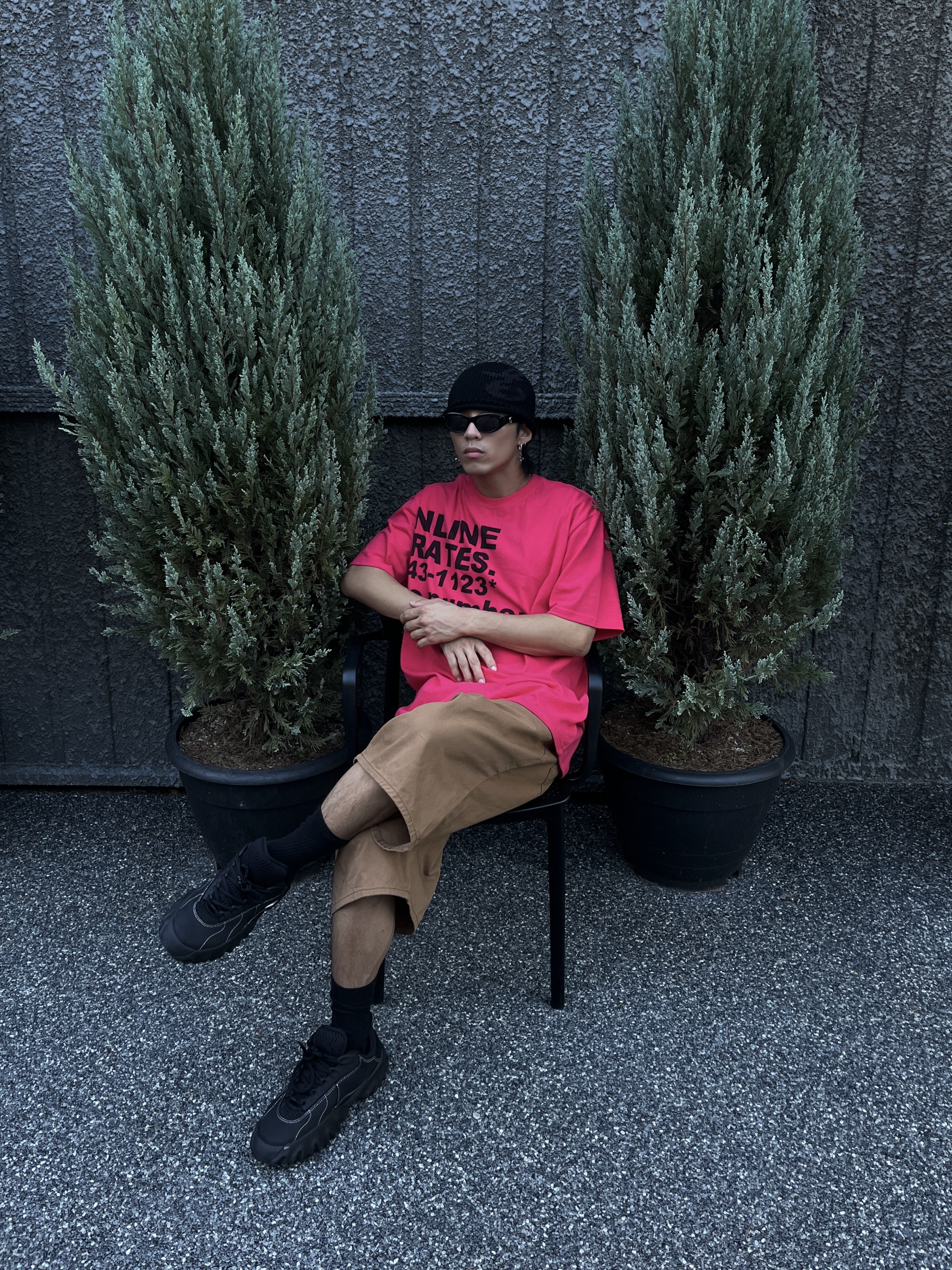 Oakley Factory Team x Brain Dead Chop Saw Black 착용 스타일 - 1