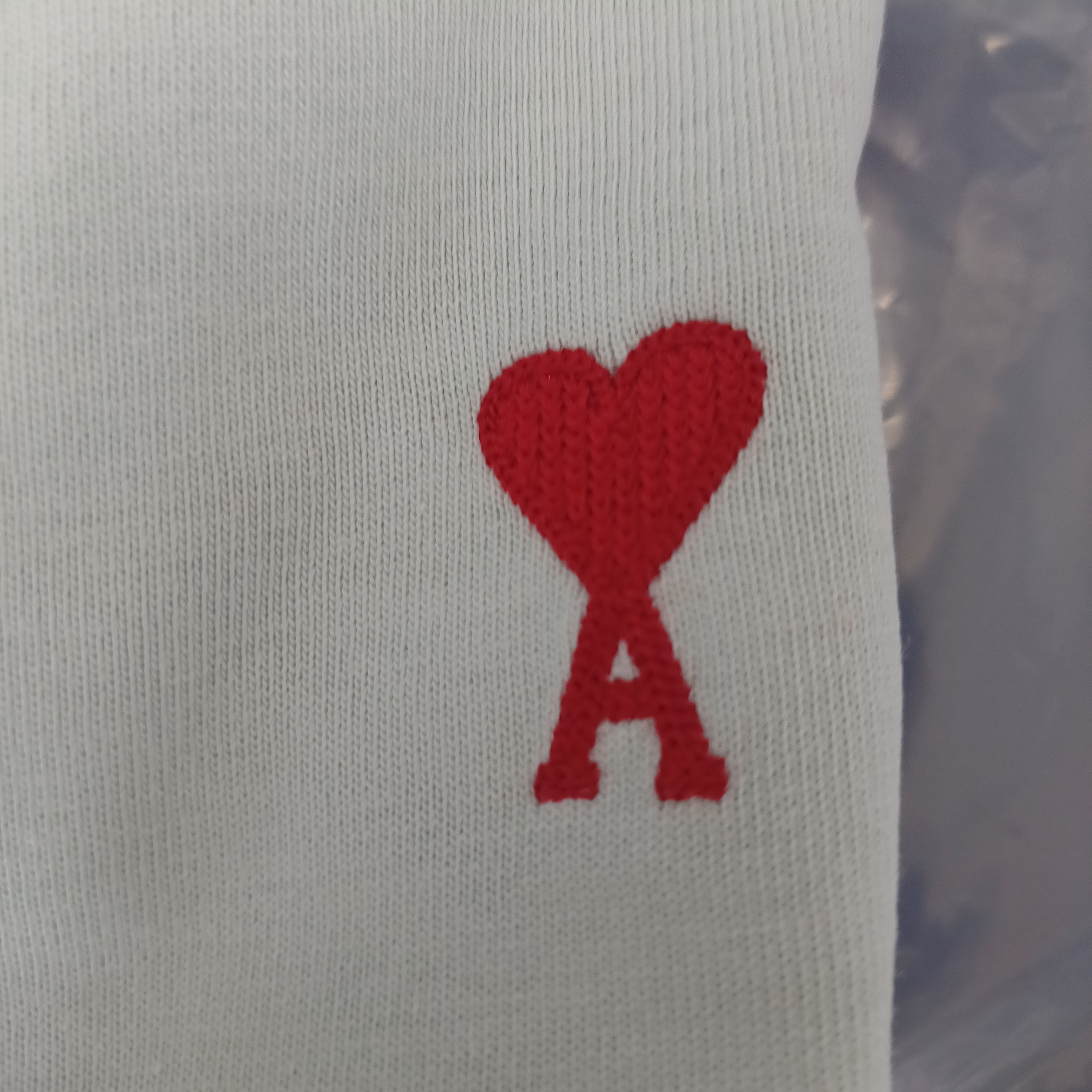 AMI de Coeur LS T-Shirt Pale Green - 22FW 착용 스타일 - 3