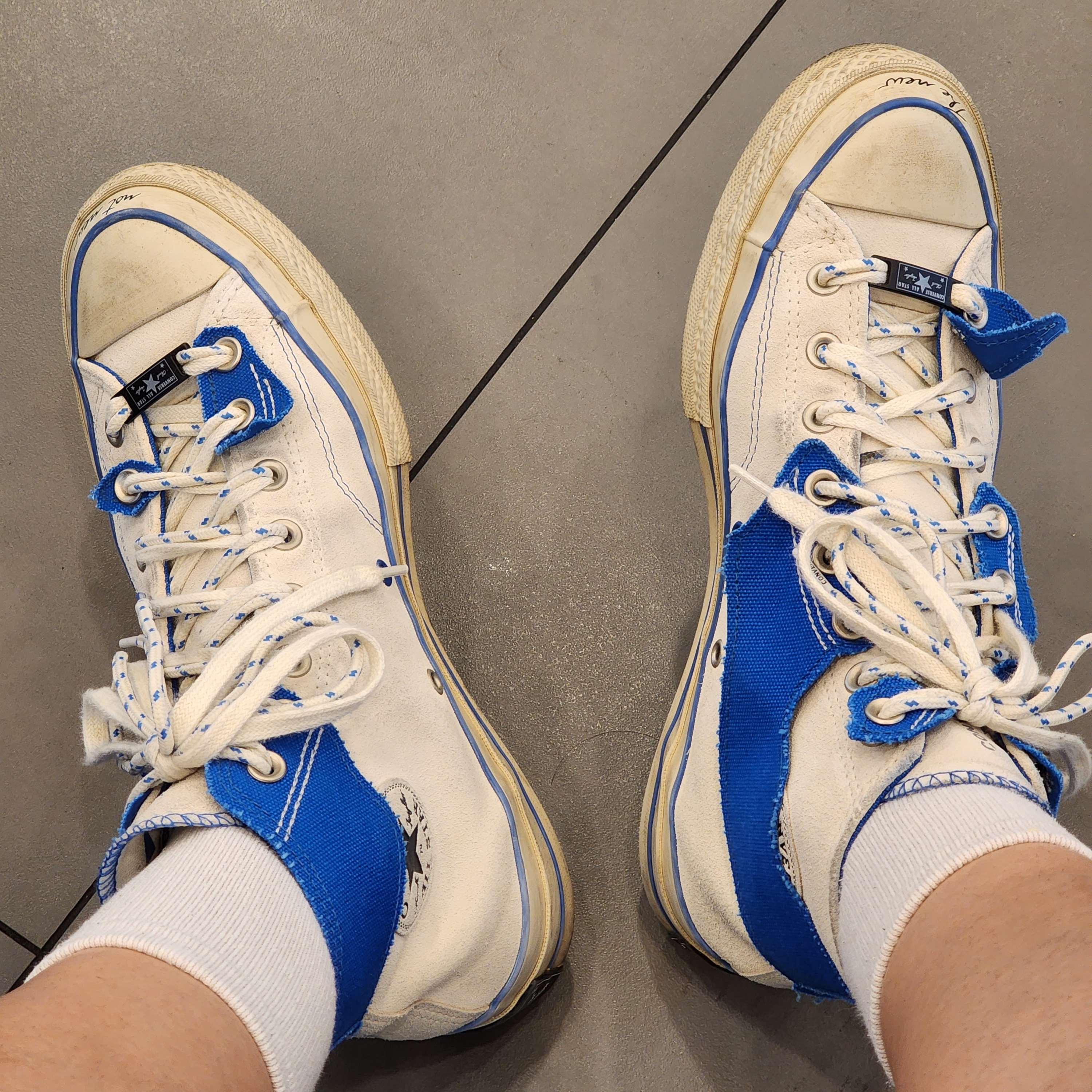 Converse x Ader Error Chuck 70 High White 착용 스타일