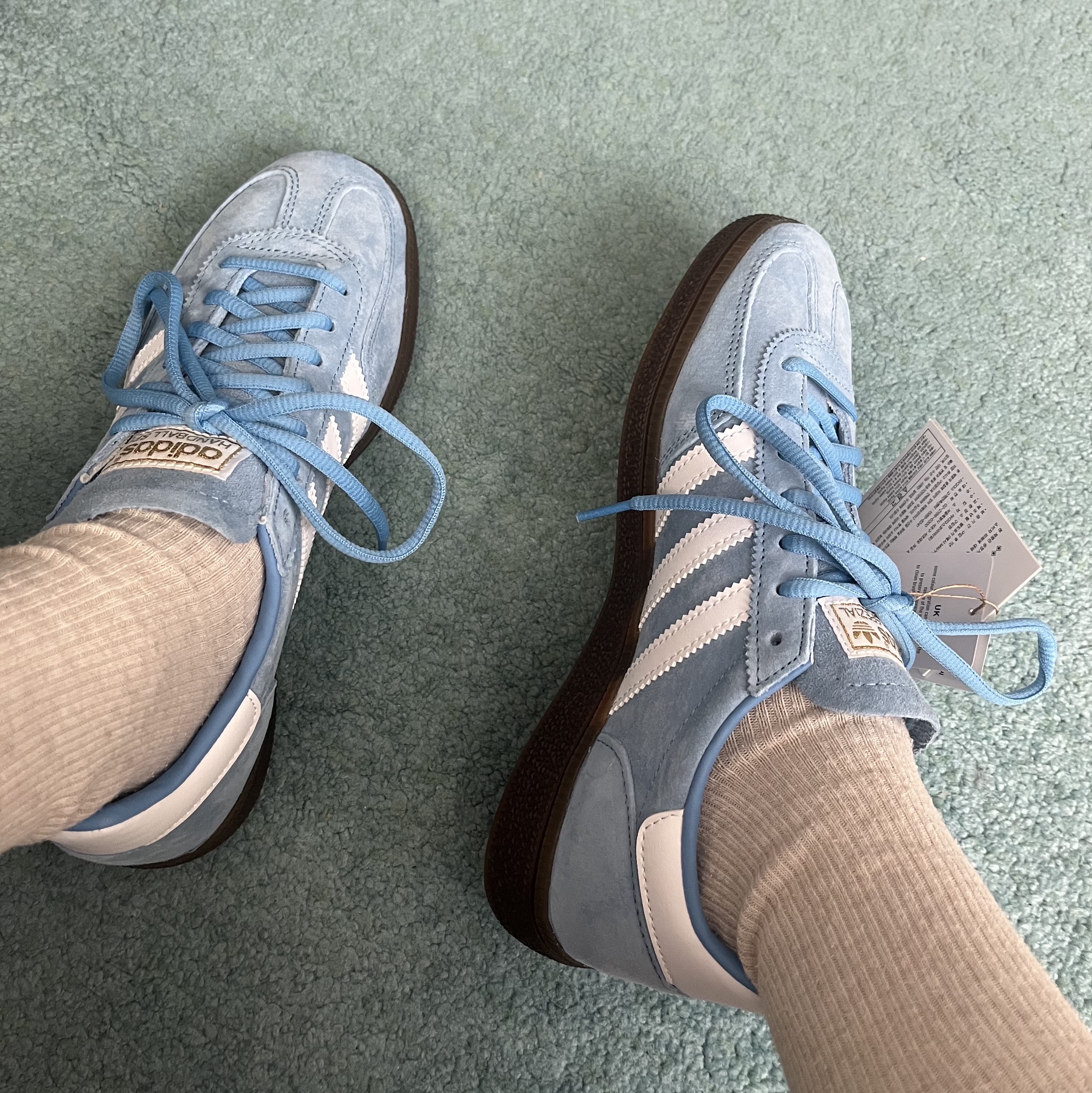 Adidas Spezial Handball Light Blue 착용 스타일