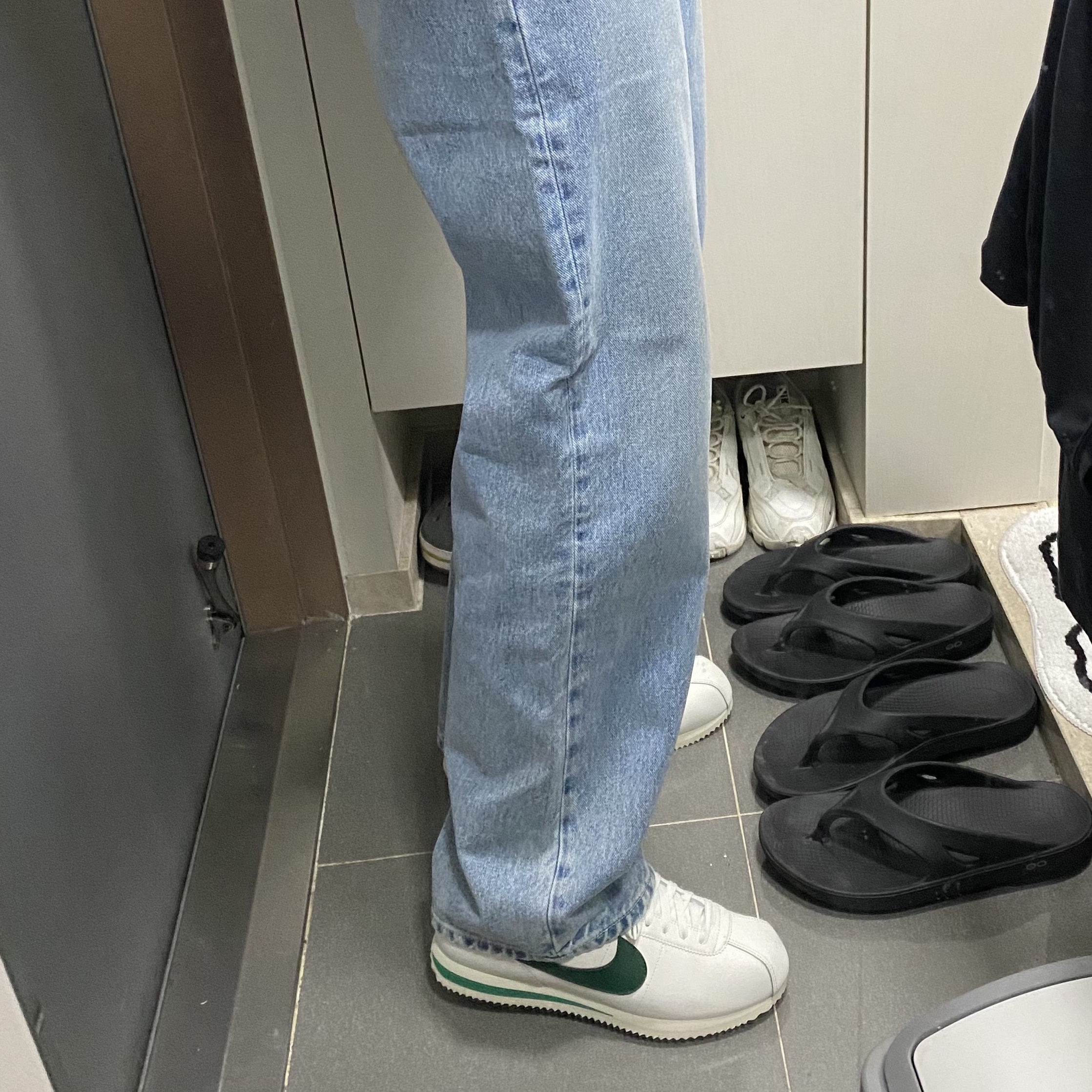 (W) Nike Cortez Gorge Green and Malachite 착용 스타일