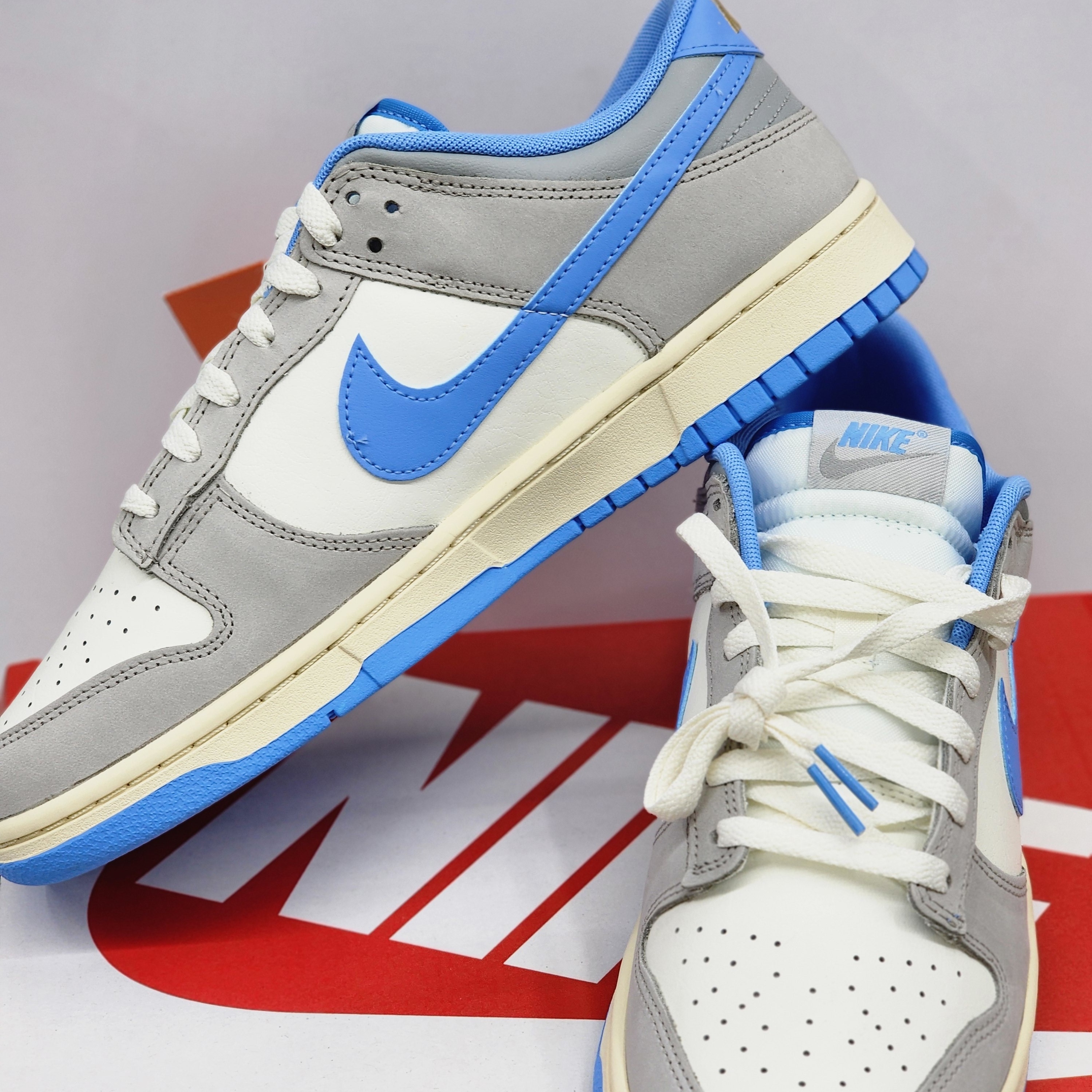 Nike Dunk Low Sail University Blue 착용 스타일 - 1