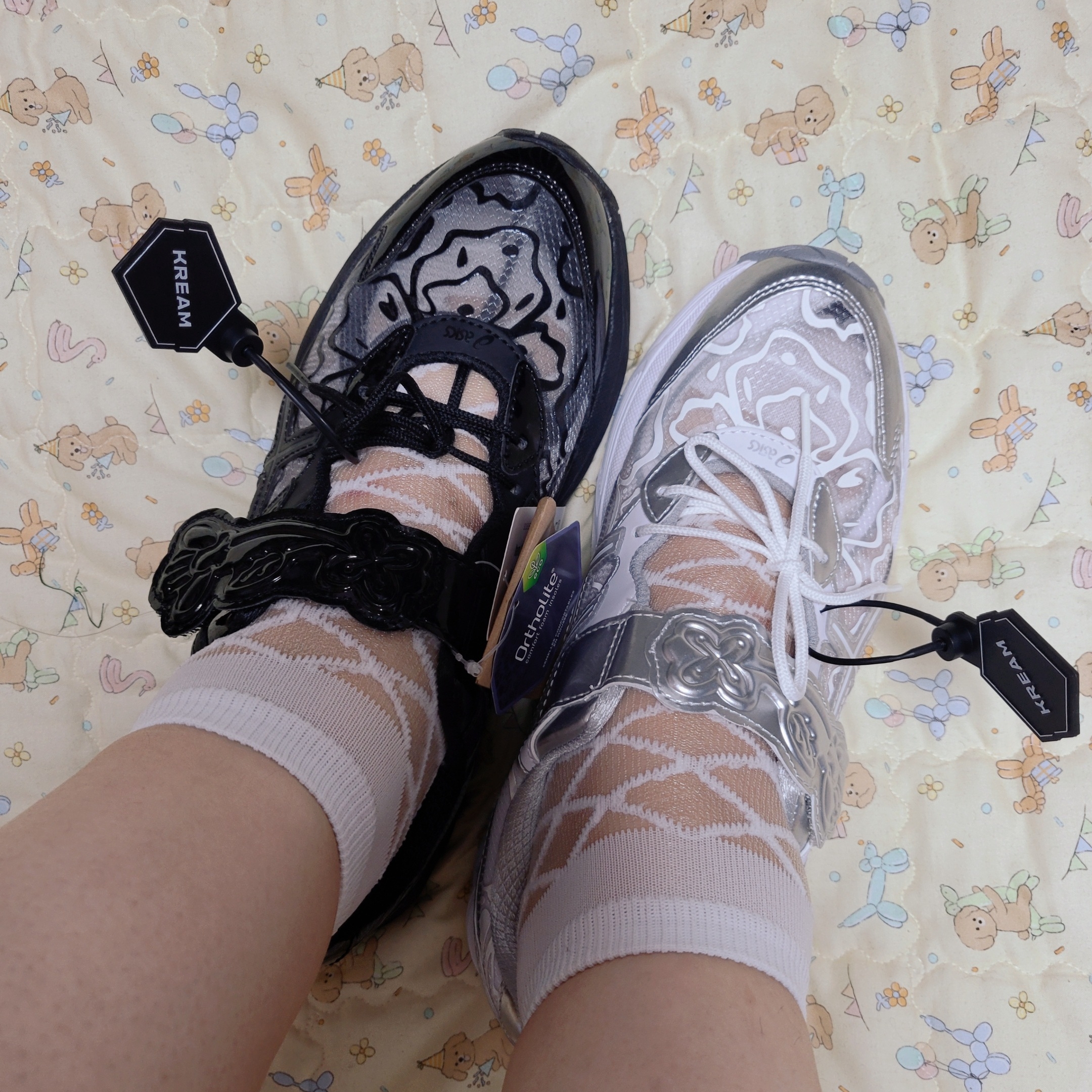 Asics x Cecilie Bahnsen GT-2160 White, Asics x Cecilie Bahnsen GT-2160 Black 착용 스타일