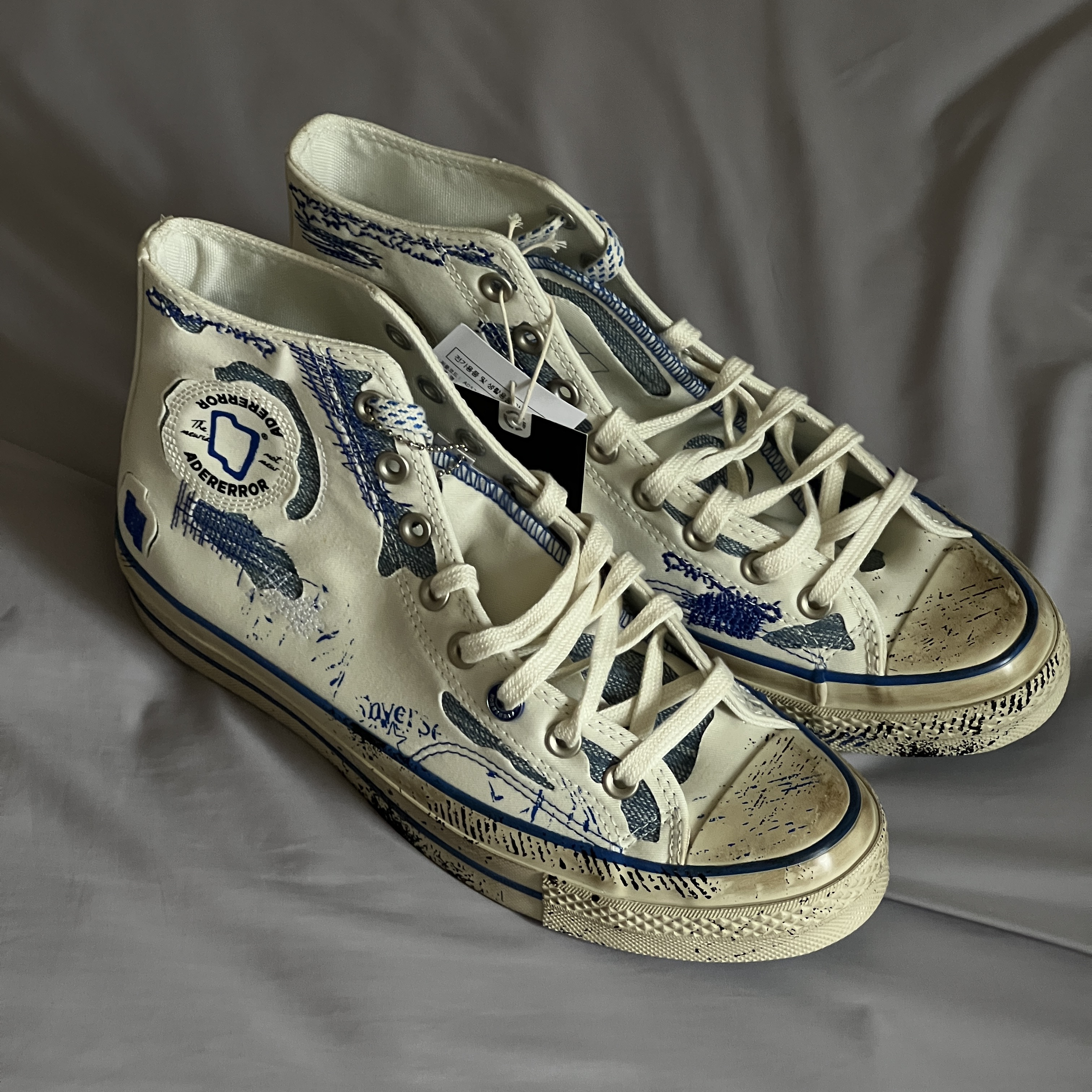 Converse x Ader Error Chuck 70 High White 착용 스타일 - 1