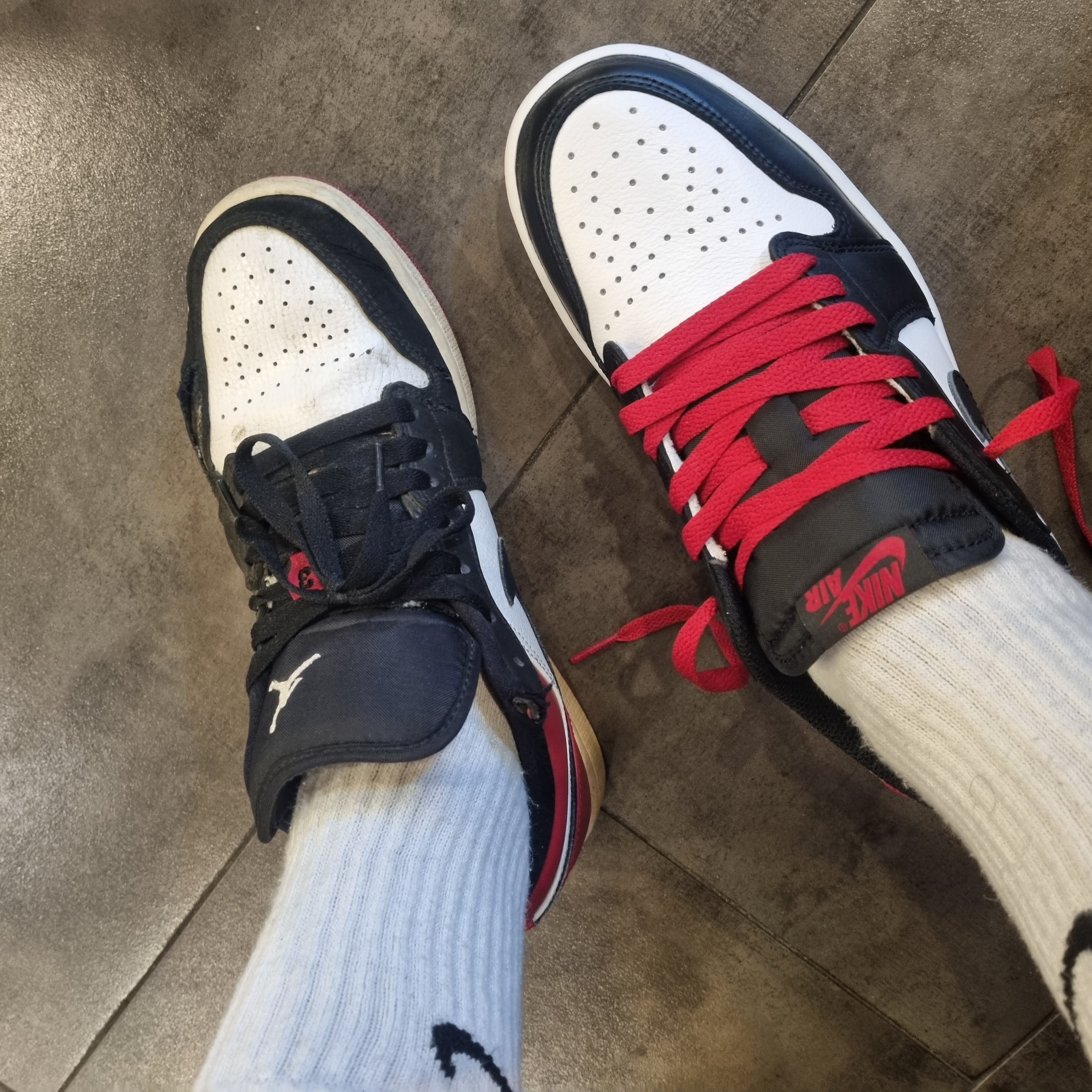 Jordan 1 Retro Low OG Black Toe, Jordan 1 Low Black Toe 착용 스타일 - 3