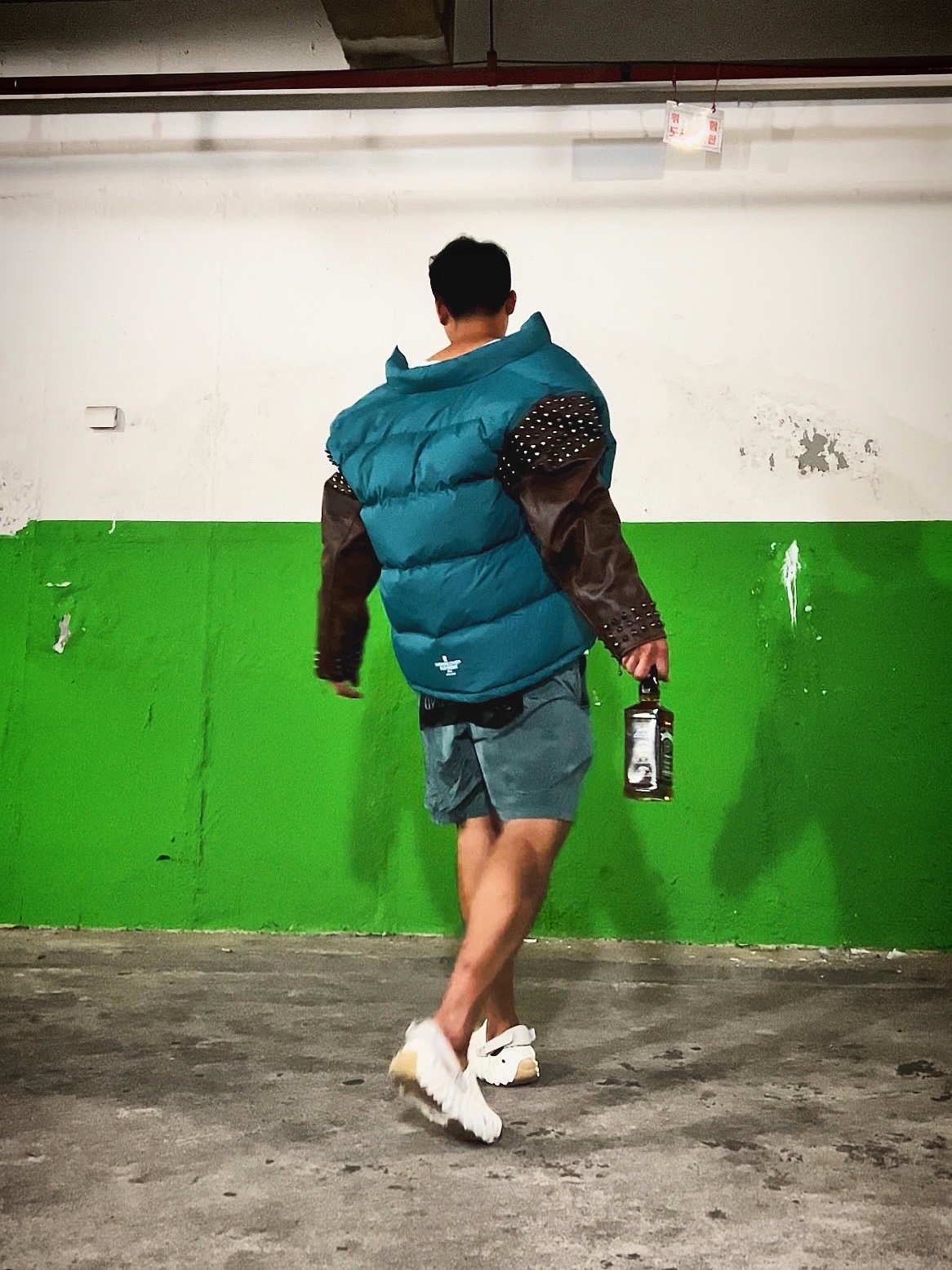 Supreme x Undercover Puffer Jacket Teal - 23SS, Stone Island B0992 Nylon Metal Stencil Print Swimming Trunk Black - 21SS 착용 스타일 - 5