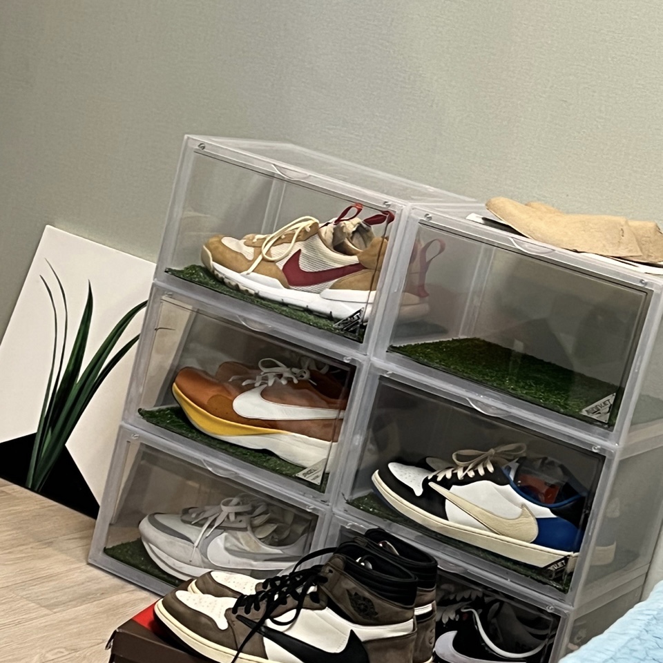 Jordan 1 x Travis Scott x Fragment Retro Low OG SP Military Blue 착용 스타일