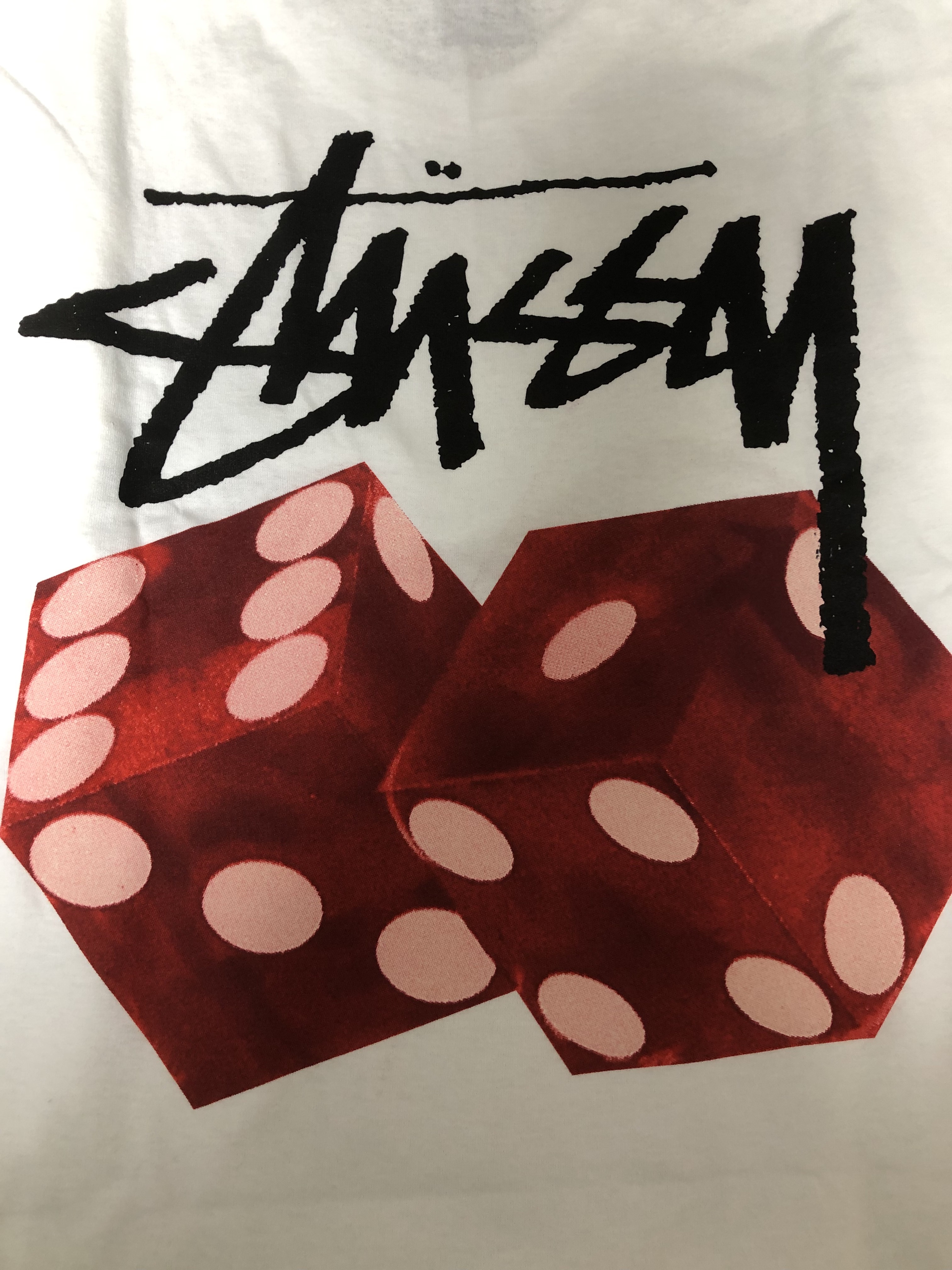 Stussy Diced Out T-Shirt White 착용 스타일