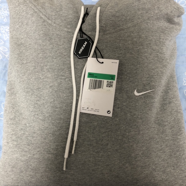 Nike NRG Solo Swoosh Fleece Hoodie Dark Grey Heather - US/EU 착용 스타일