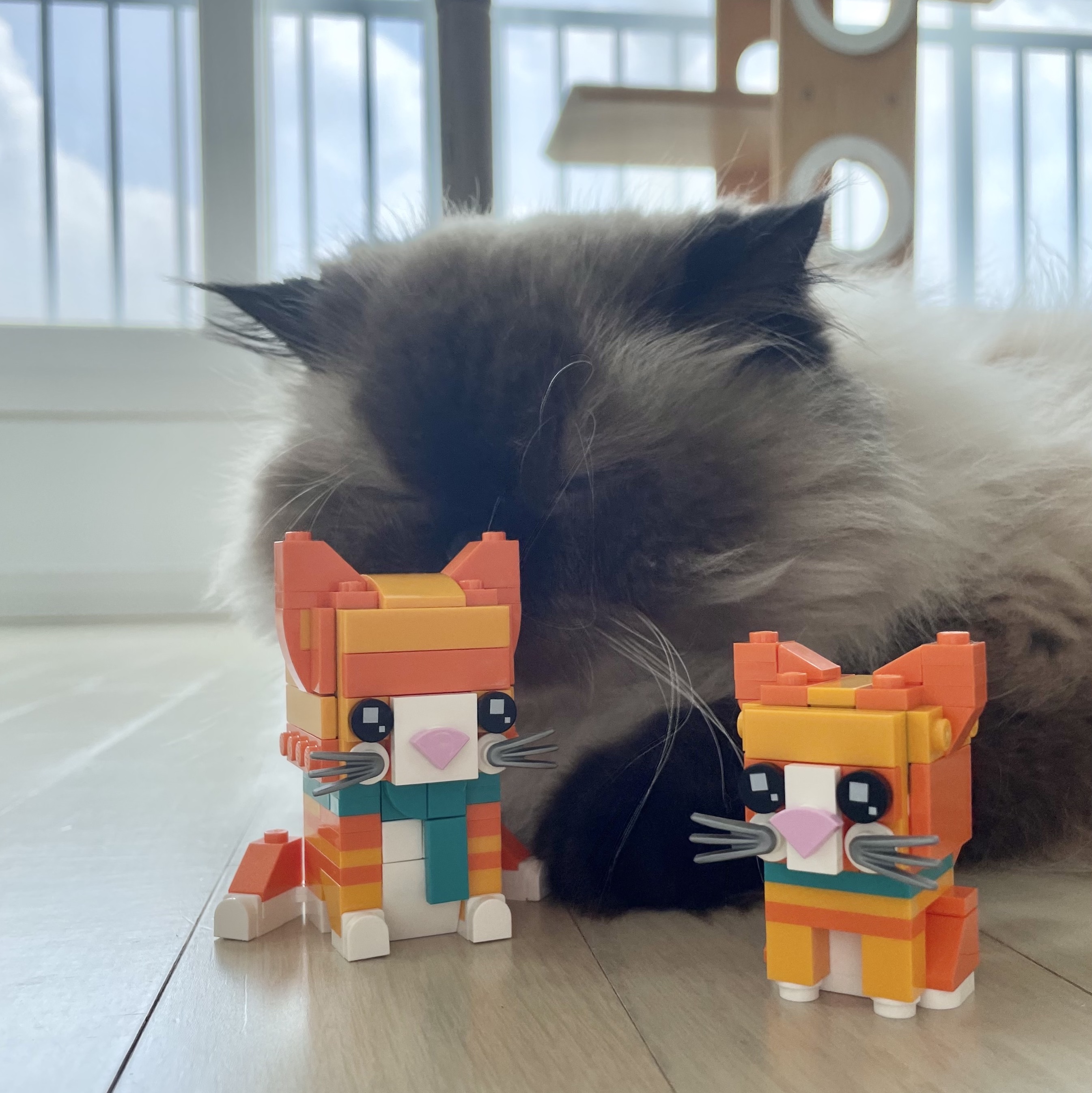 Lego Brickheadz Ginger Tabby 착용 스타일