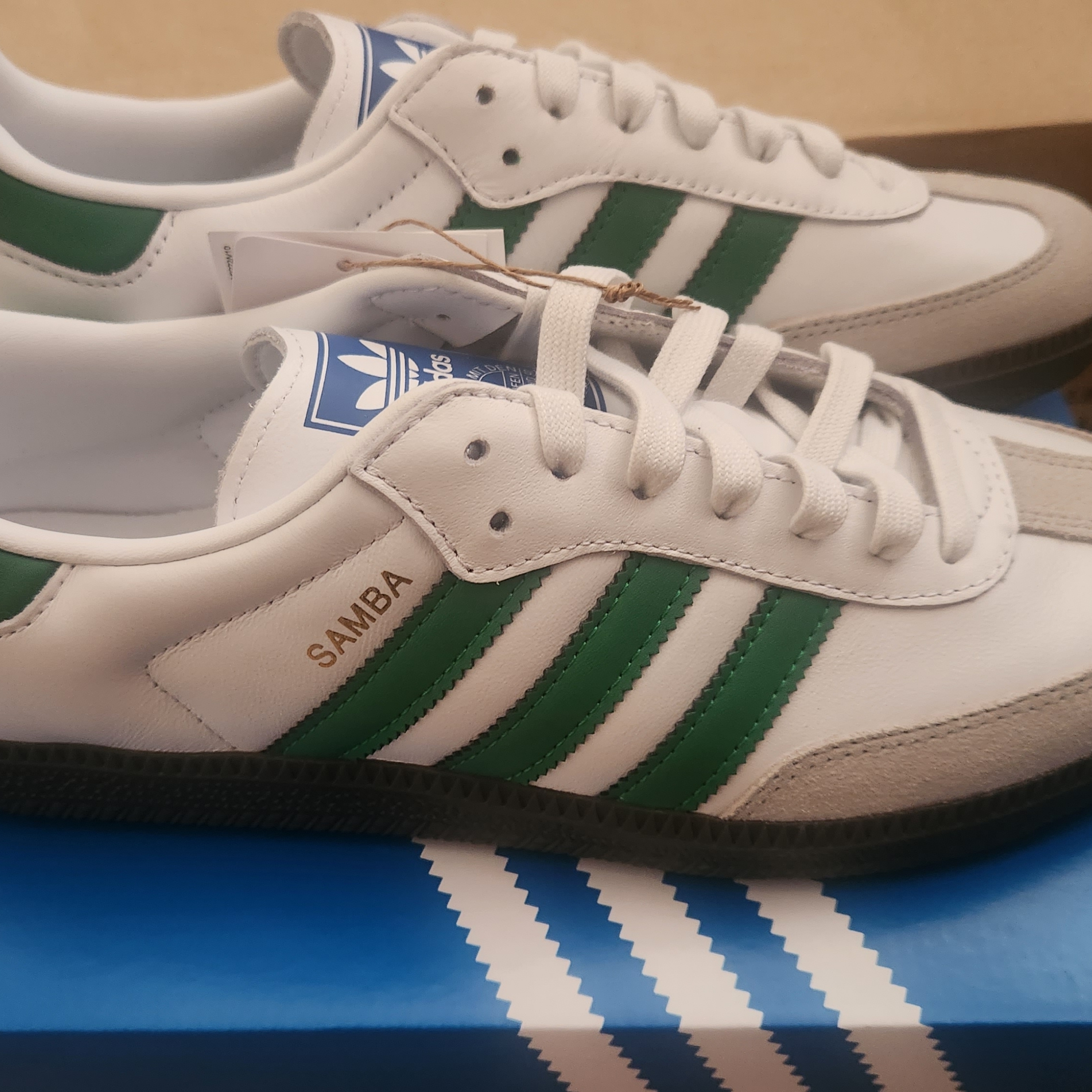 Adidas Samba OG White Green 착용 스타일 - 3