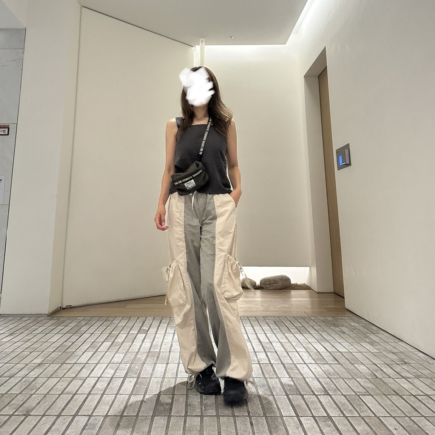 Human Made Sacoche Olive Drab 착용 스타일 - 1