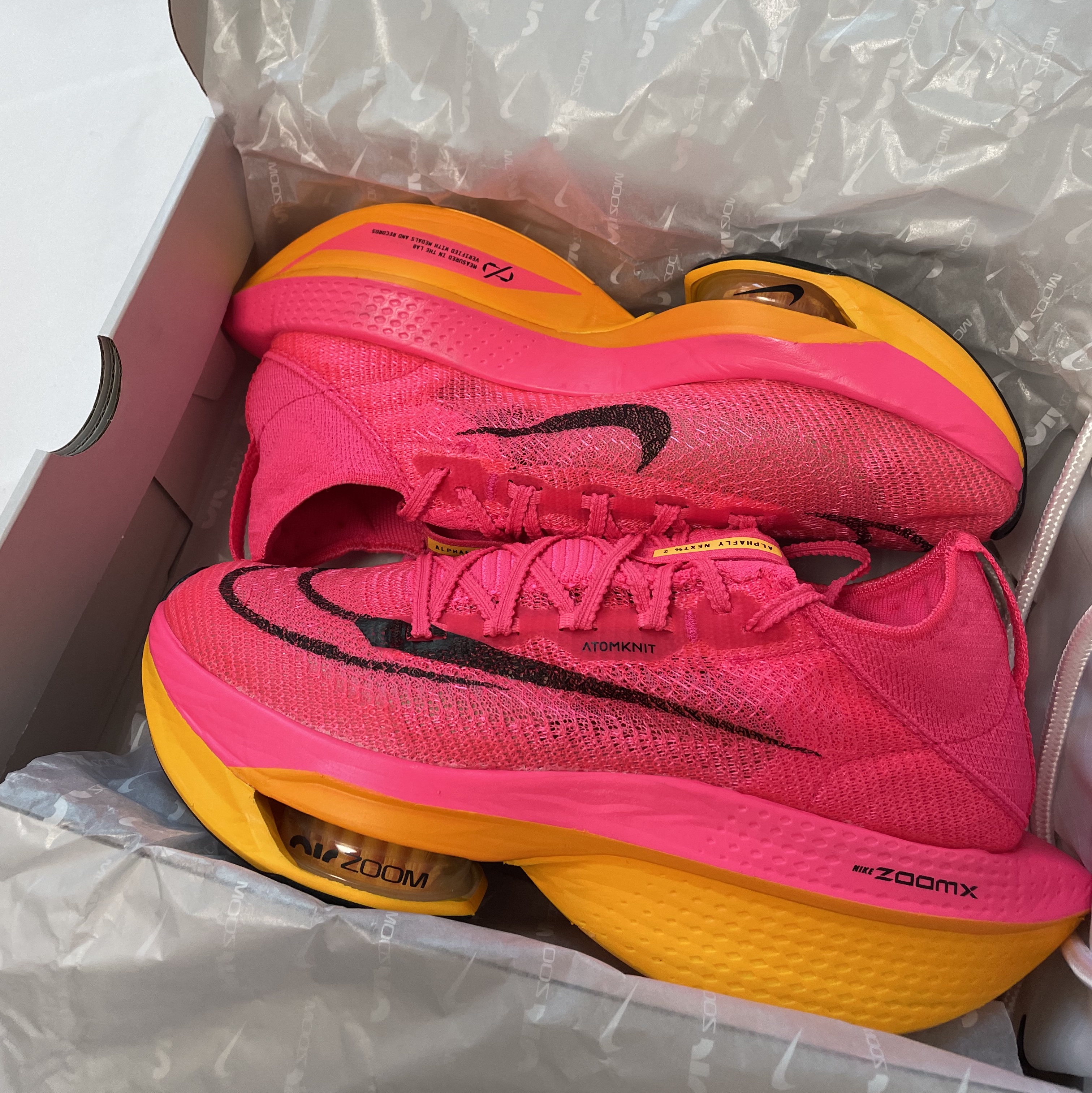 Nike Air Zoom Alphafly Next% 2 Hyper Pink 착용 스타일