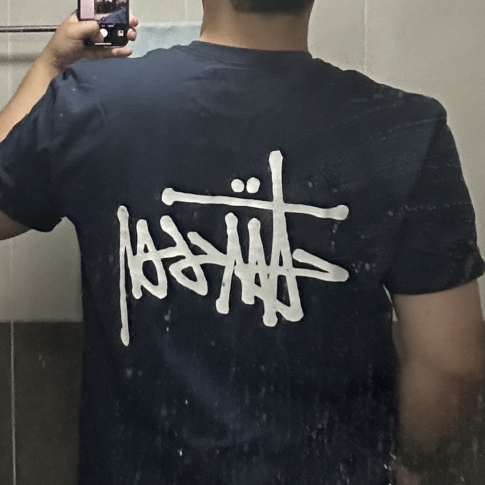 Stussy Basic Stussy T-Shirt Navy 2023 착용 스타일