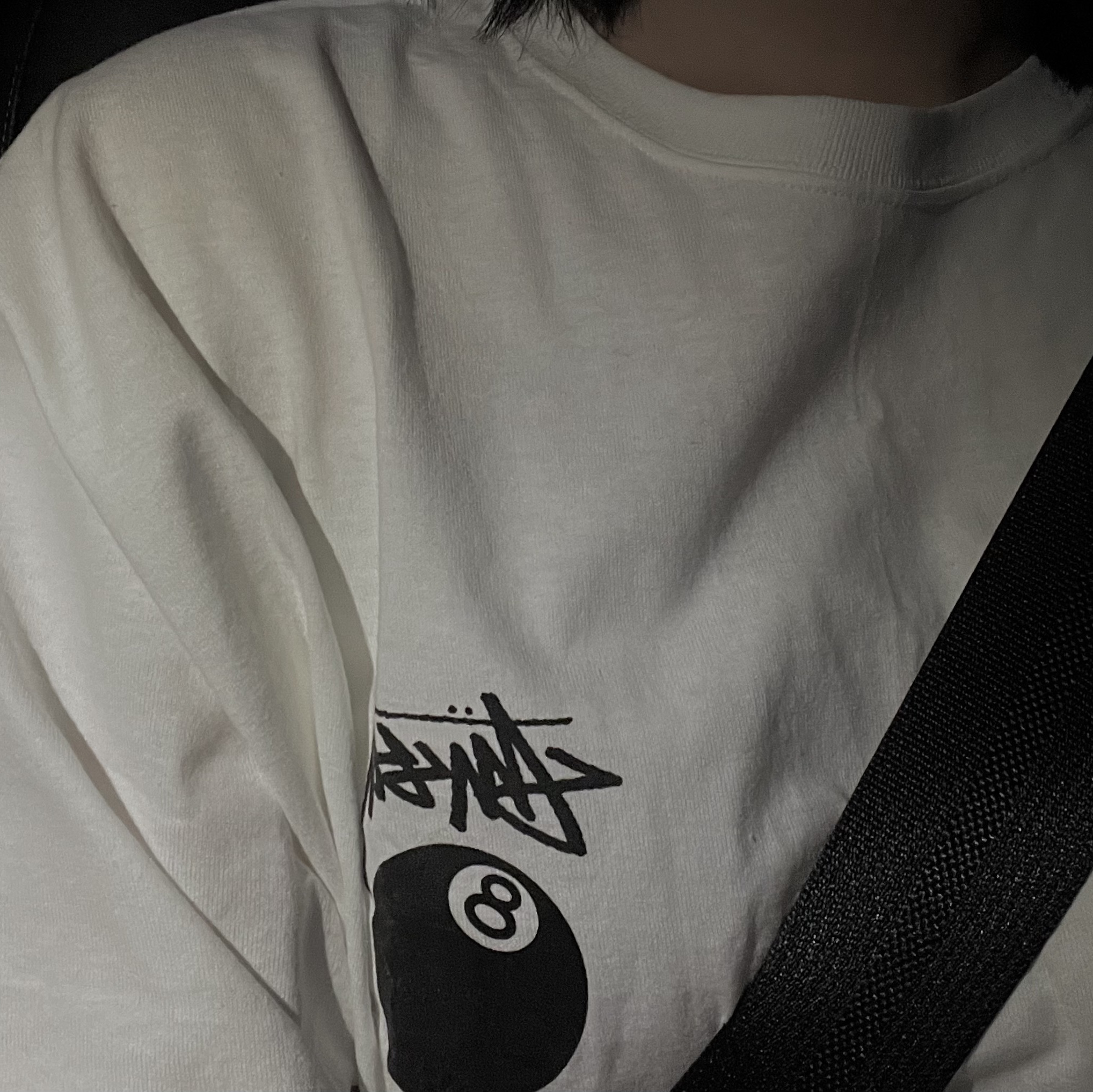 Stussy Billiards T-Shirt White 착용 스타일