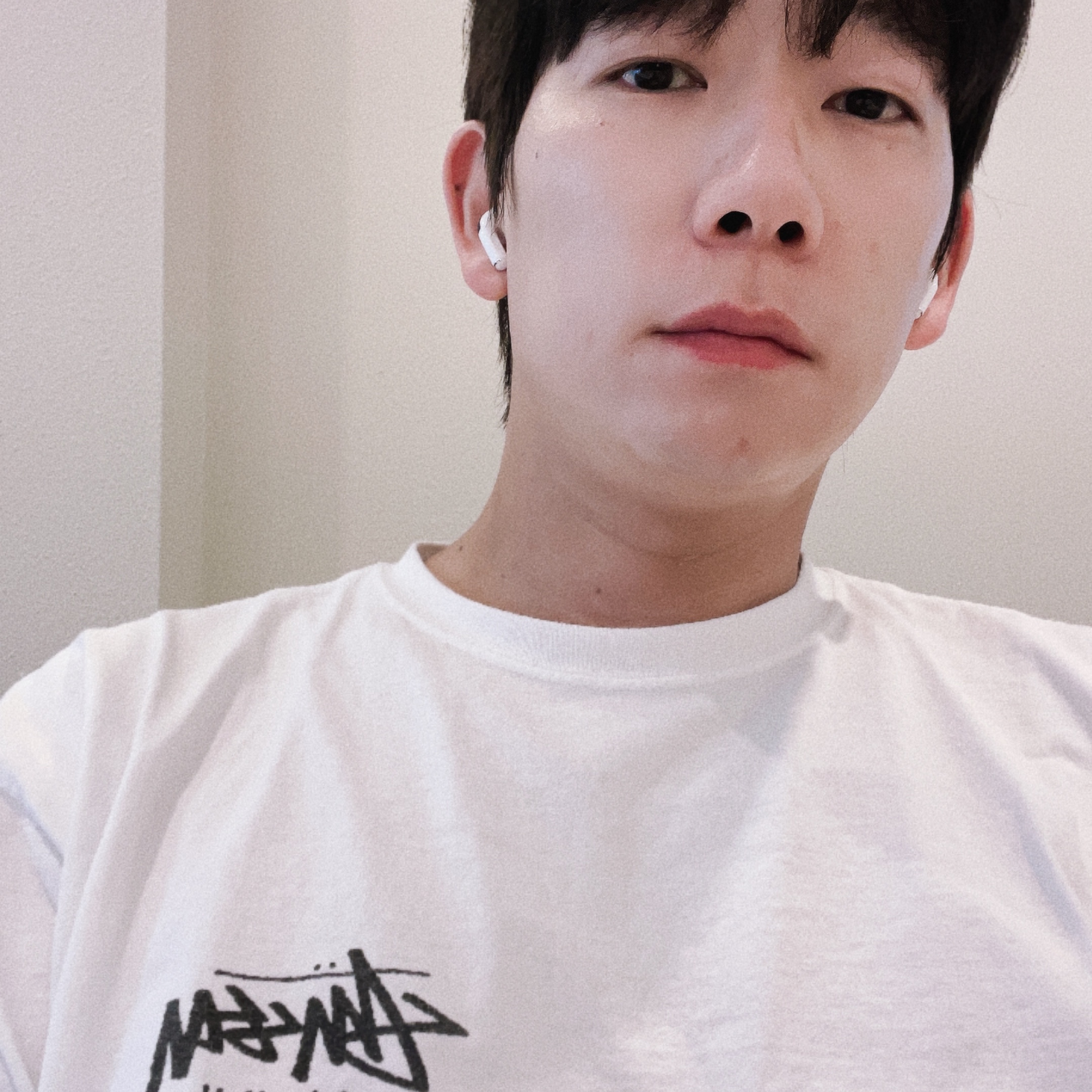 Stussy Basic Stussy T-Shirt White 2023 착용 스타일