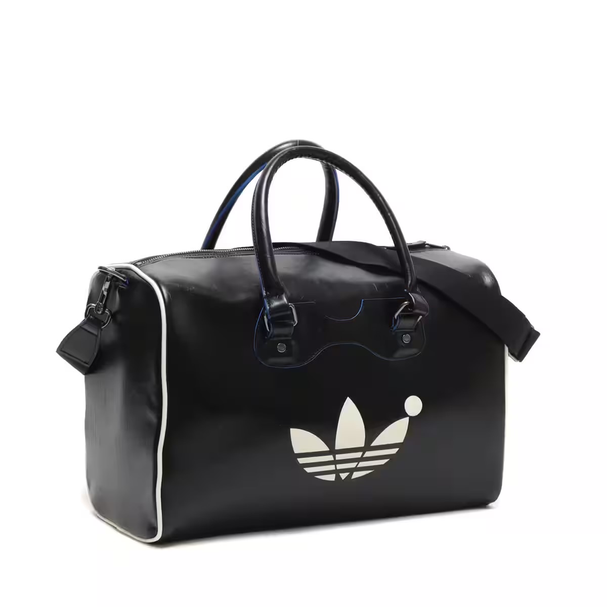 Adidas Blue Version Duffle Bag Black 착용 스타일 - 1