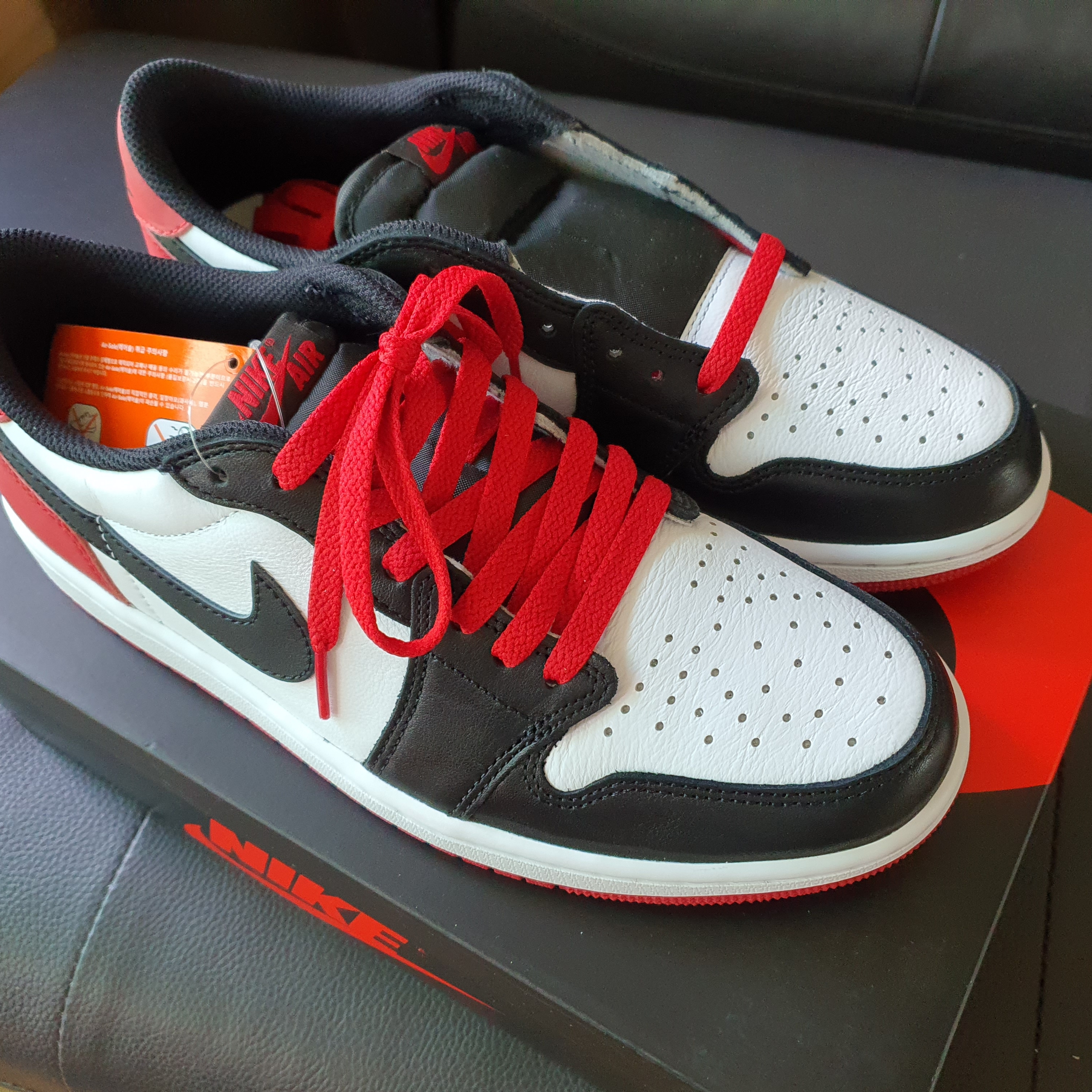 Jordan 1 Retro Low OG Black Toe 착용 스타일