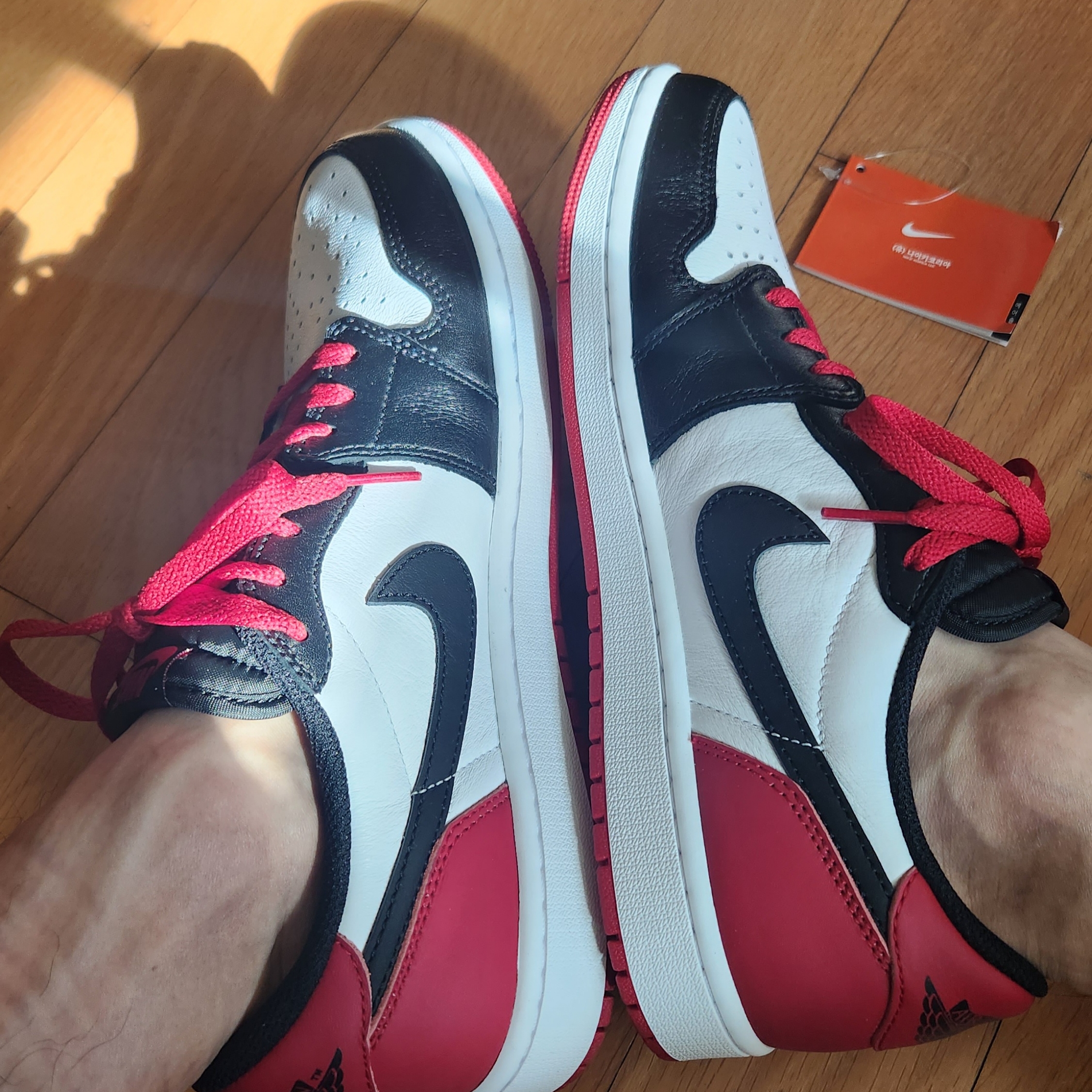 Jordan 1 Retro Low OG Black Toe 착용 스타일