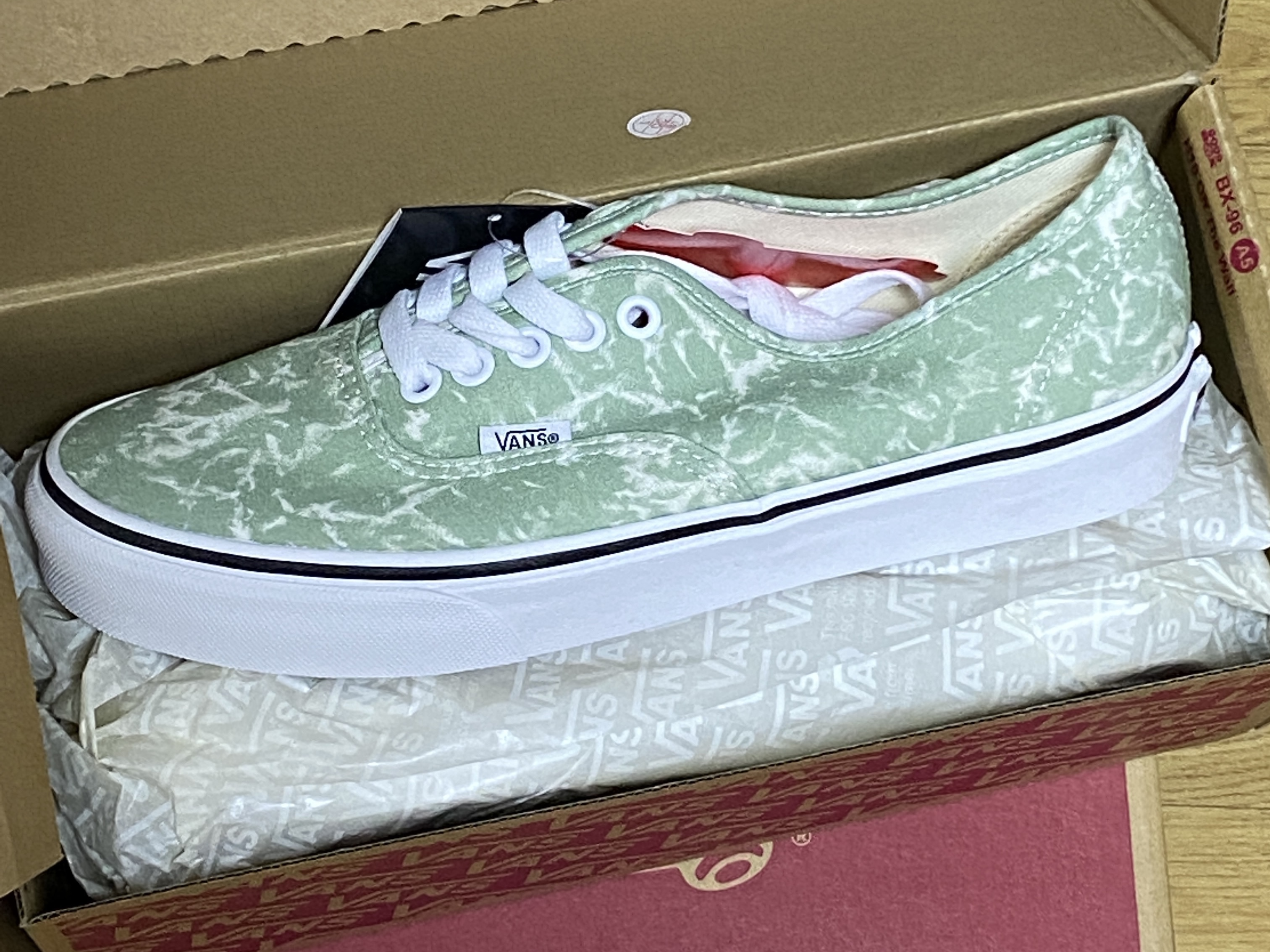 Vans Authentic Washes Celadon Green 착용 스타일