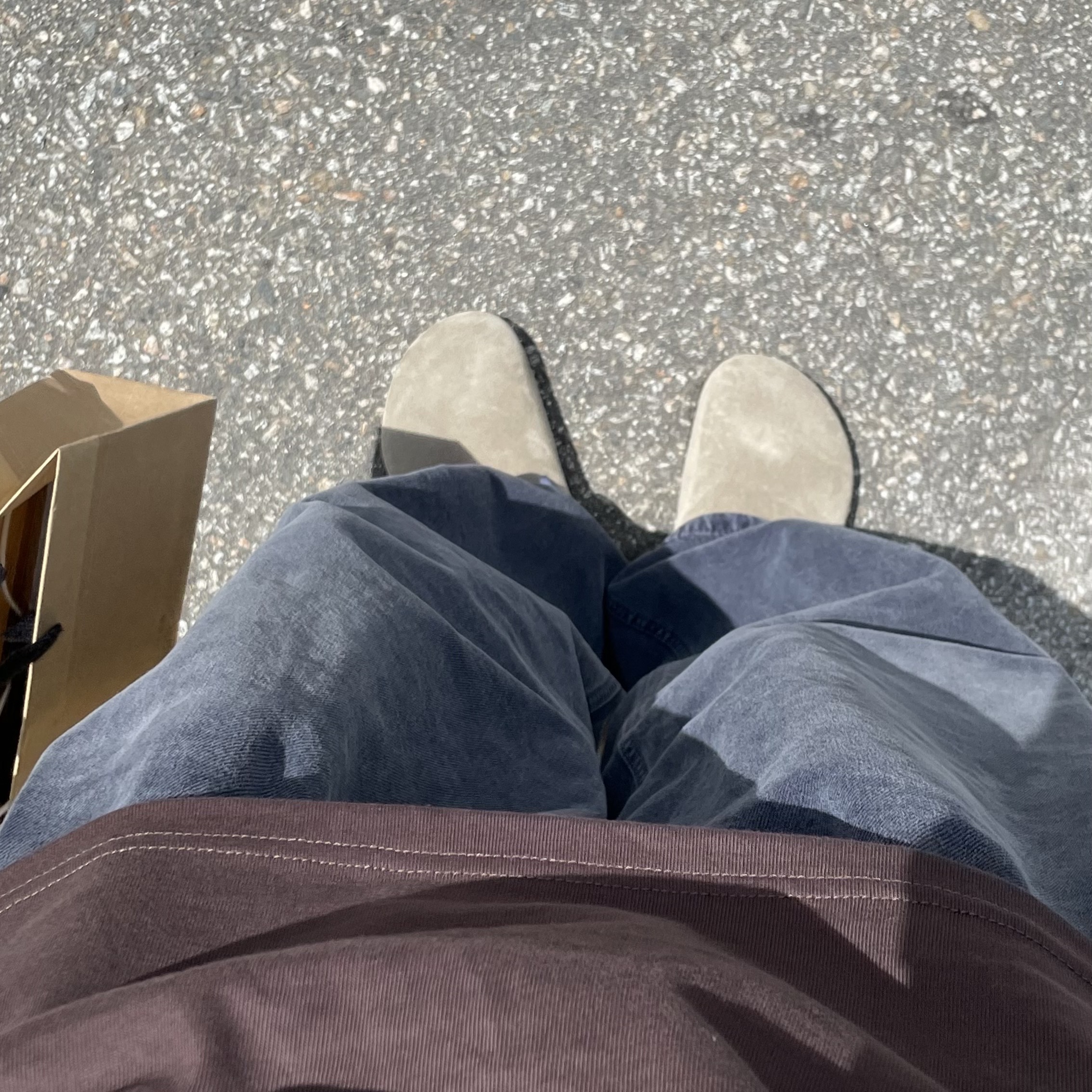 Birkenstock Boston Soft Footbed Taupe - Regular 착용 스타일 - 2