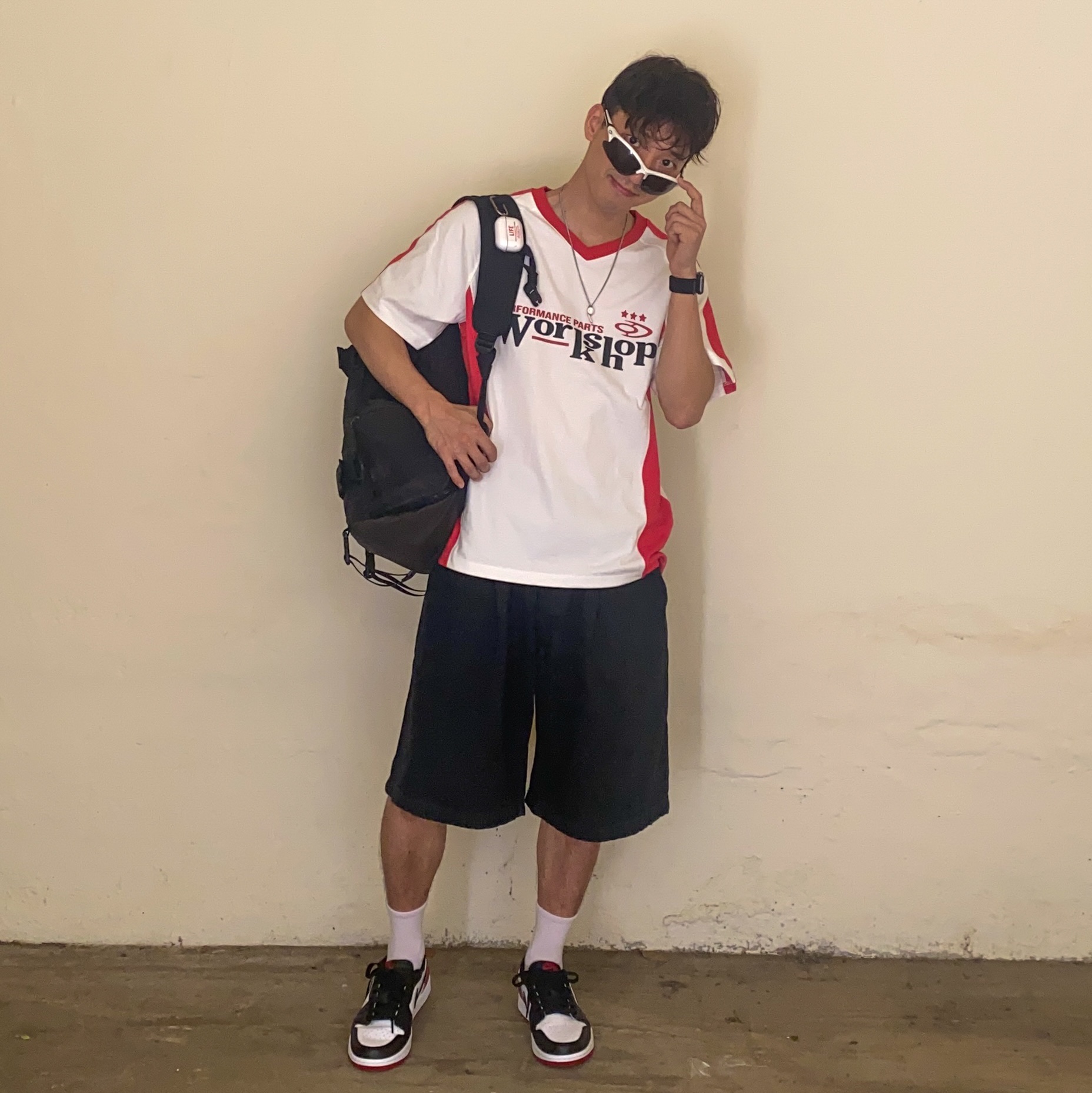 Jordan 1 Retro Low OG Black Toe 착용 스타일 - 1