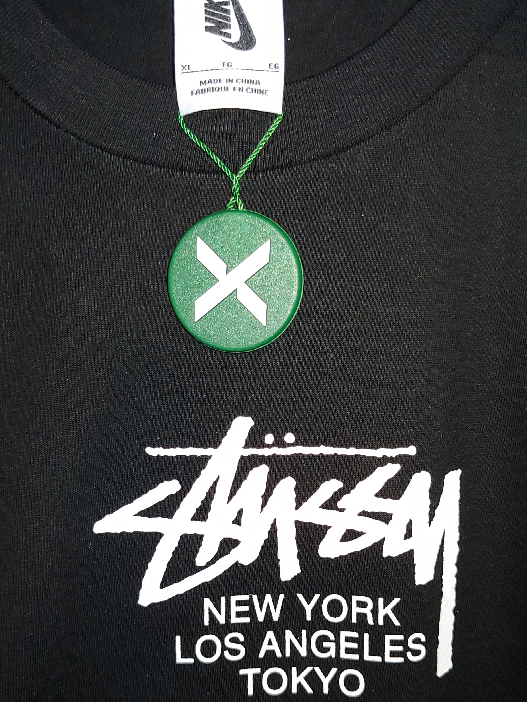 Nike x Stussy WT T-Shirt Black - US/EU, Nike x Stussy WT T-Shirt Black - Asia 착용 스타일 - 1