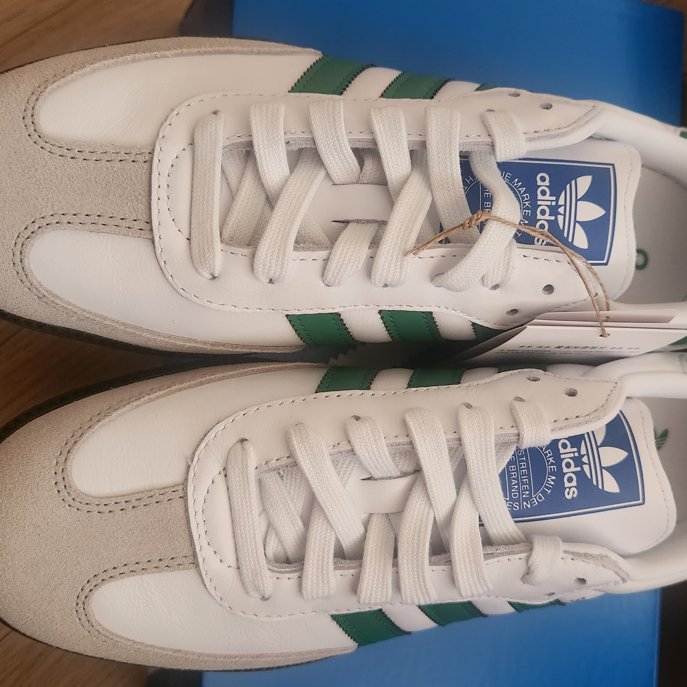 Adidas Samba OG White Green 착용 스타일 - 2