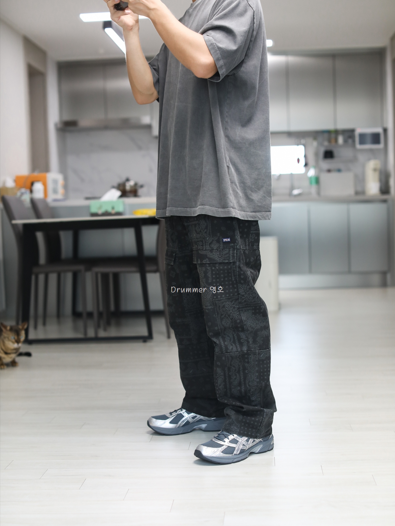 Asics Gel-1130 Steel Grey Pure Silver 착용 스타일 - 2