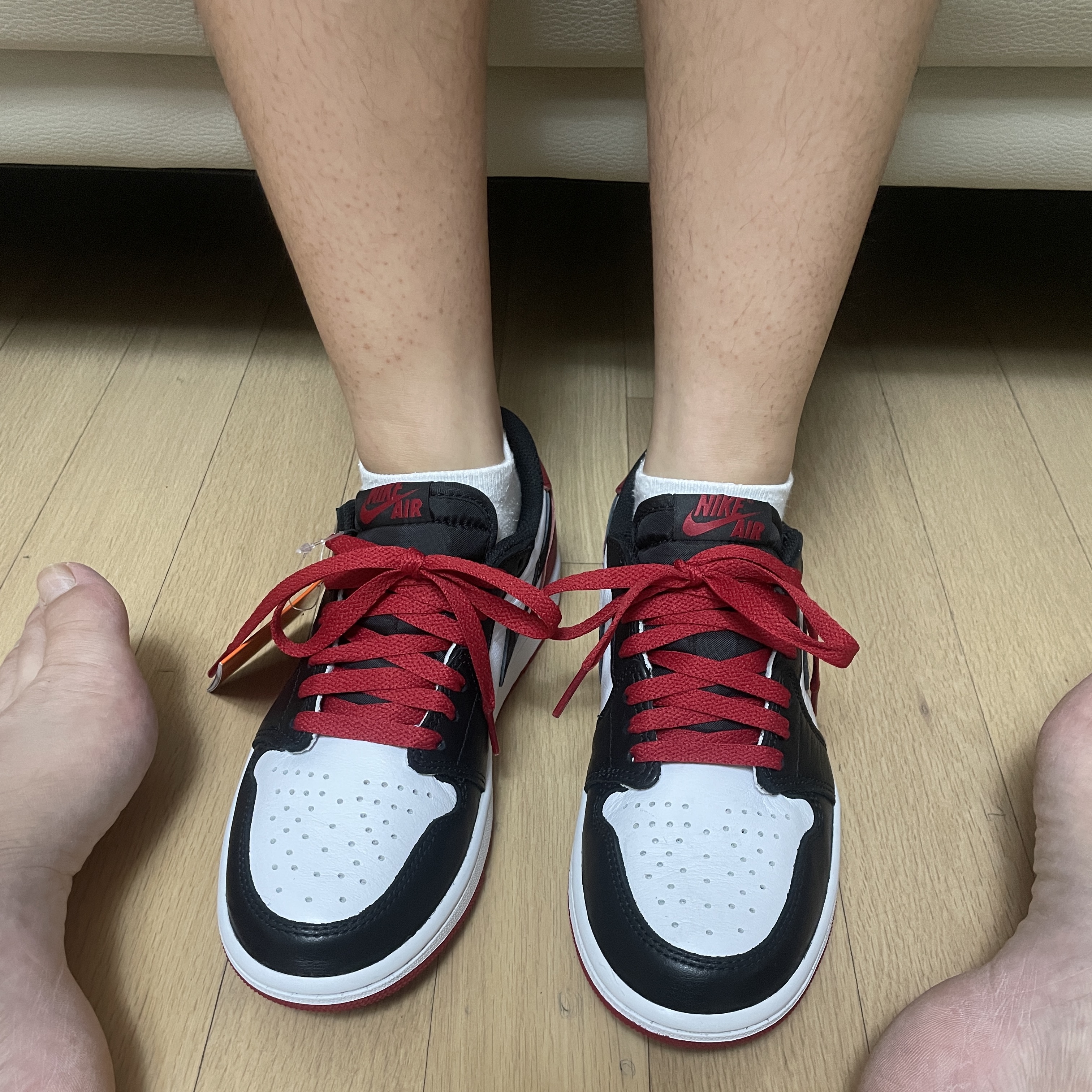 Jordan 1 Retro Low OG Black Toe 착용 스타일