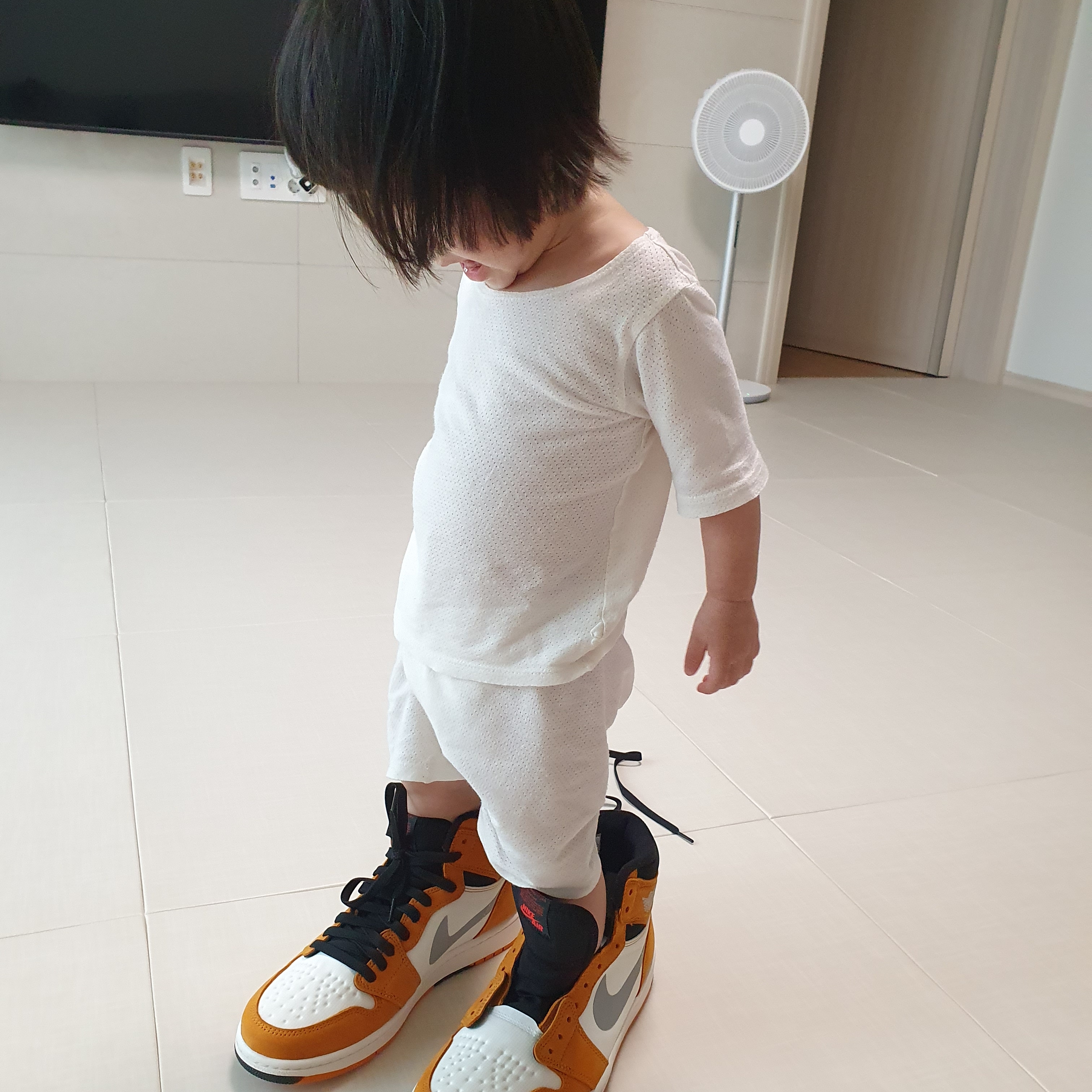Jordan 1 Element Gore-Tex Light Curry 착용 스타일