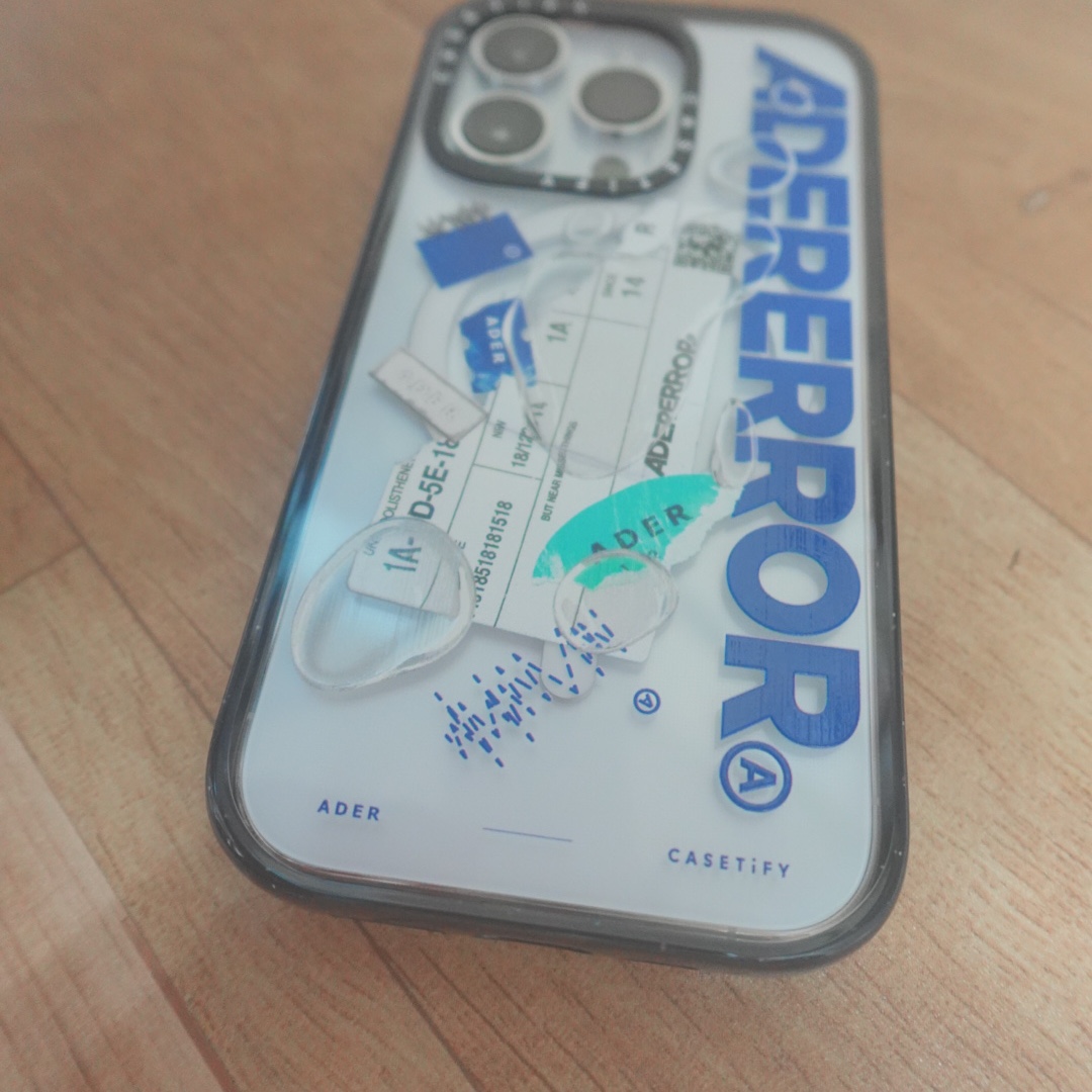 Casetify x Ader Error iPhone Sticker Magsafe Case Clear 착용 스타일 - 4