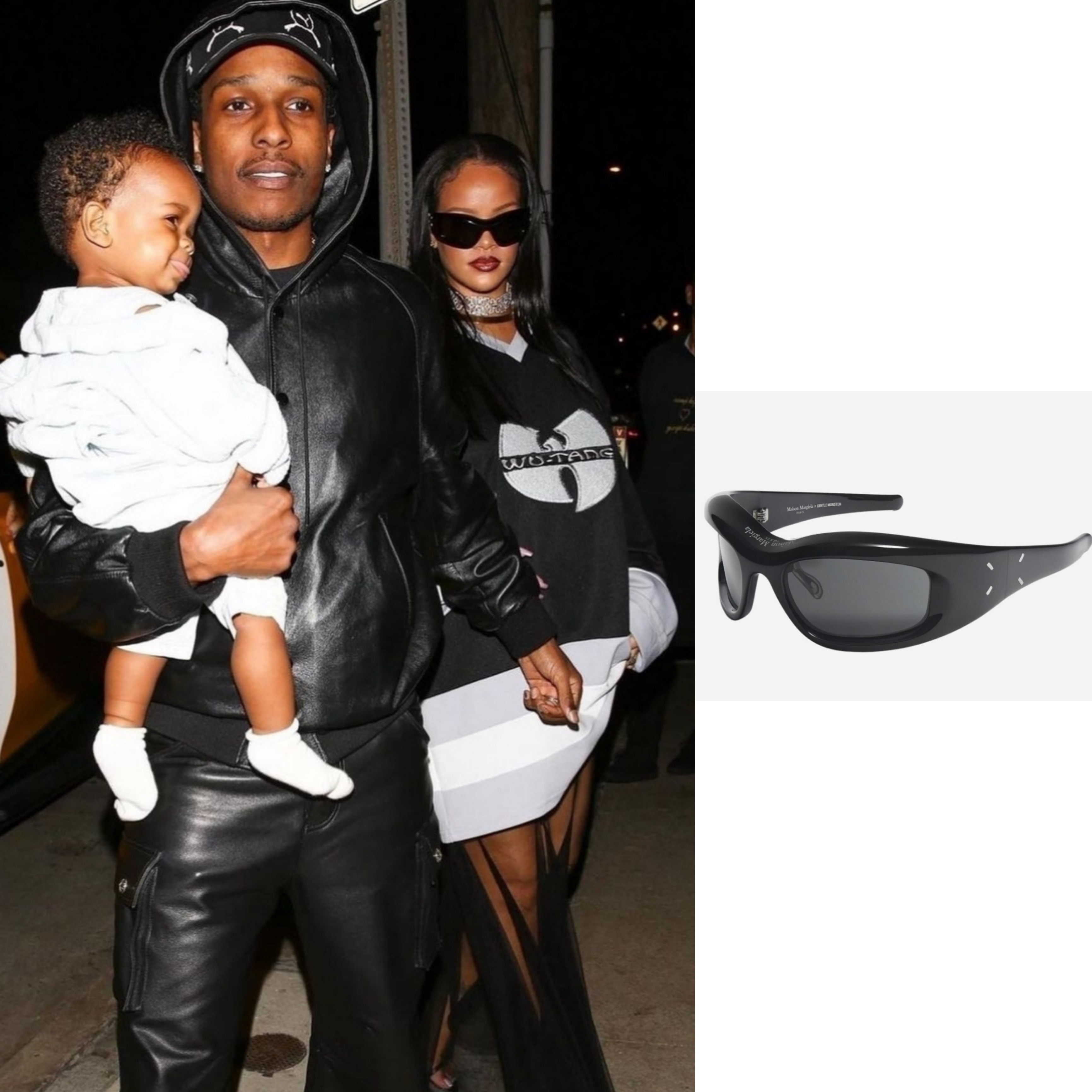 Gentle Monster x Maison Margiela MM002 Black Black 착용 스타일 - 1