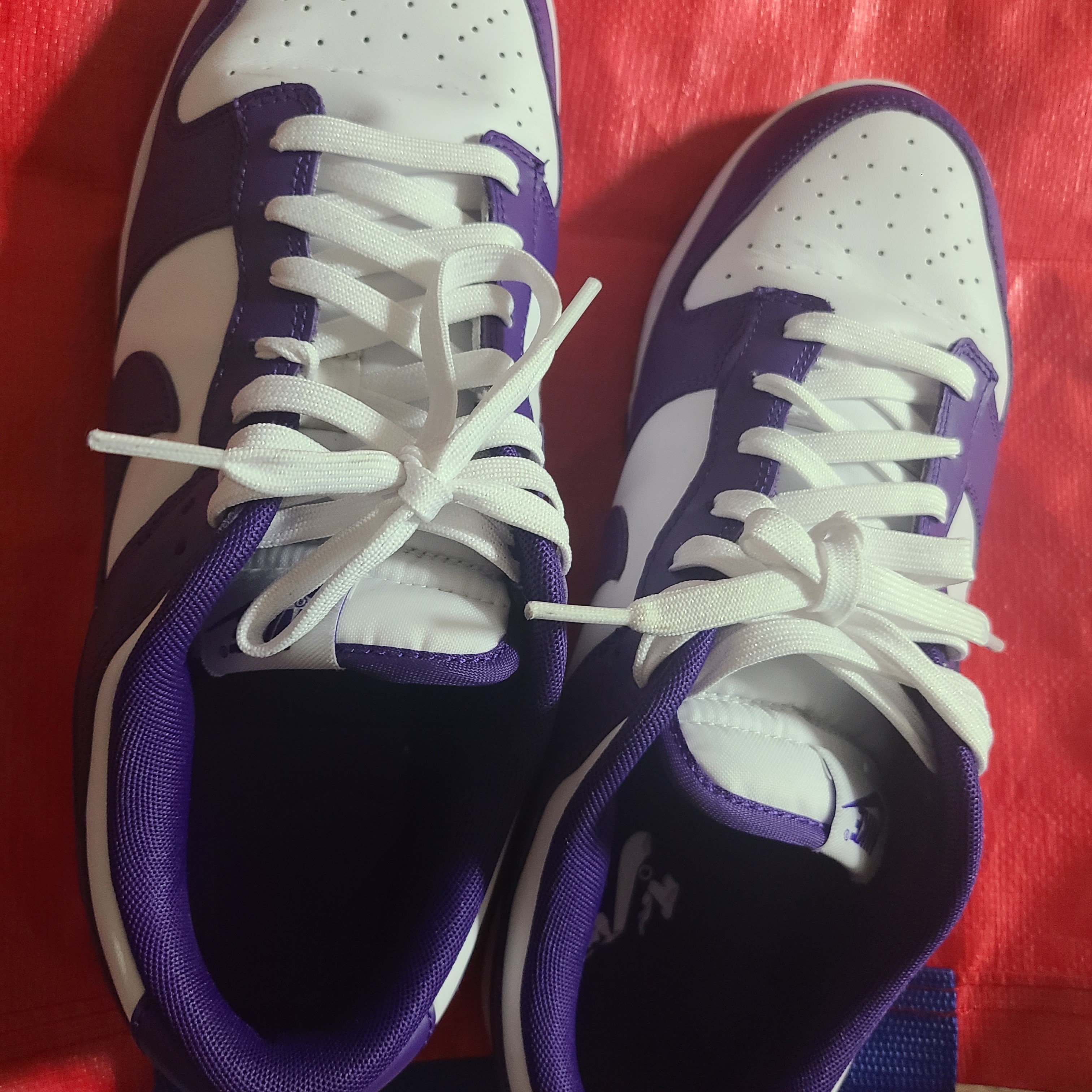 Nike Dunk Low Retro Championship Court Purple 착용 스타일