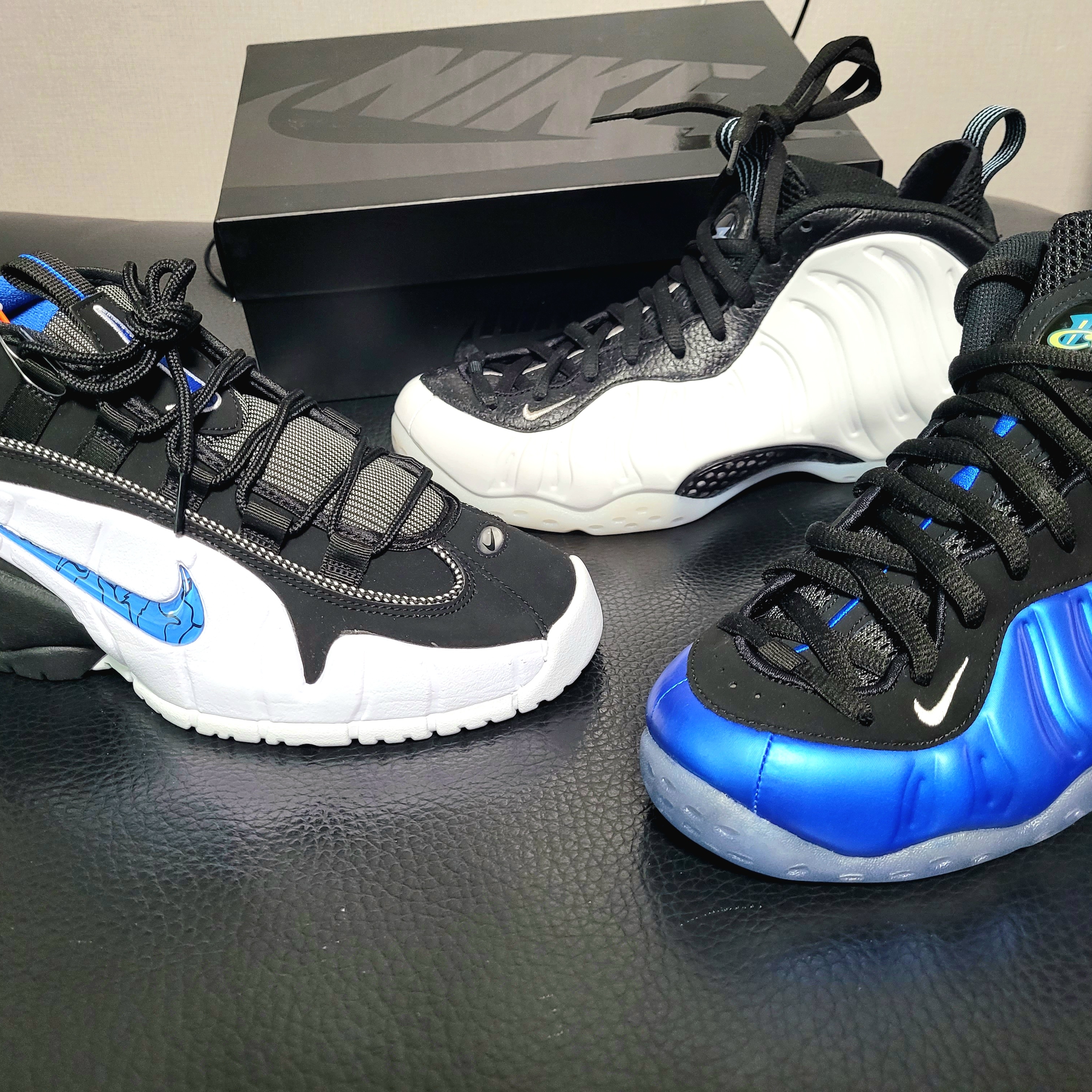 Nike Air Foamposite One White and Black, Nike Air Foamposite One XX Royal 착용 스타일 - 2