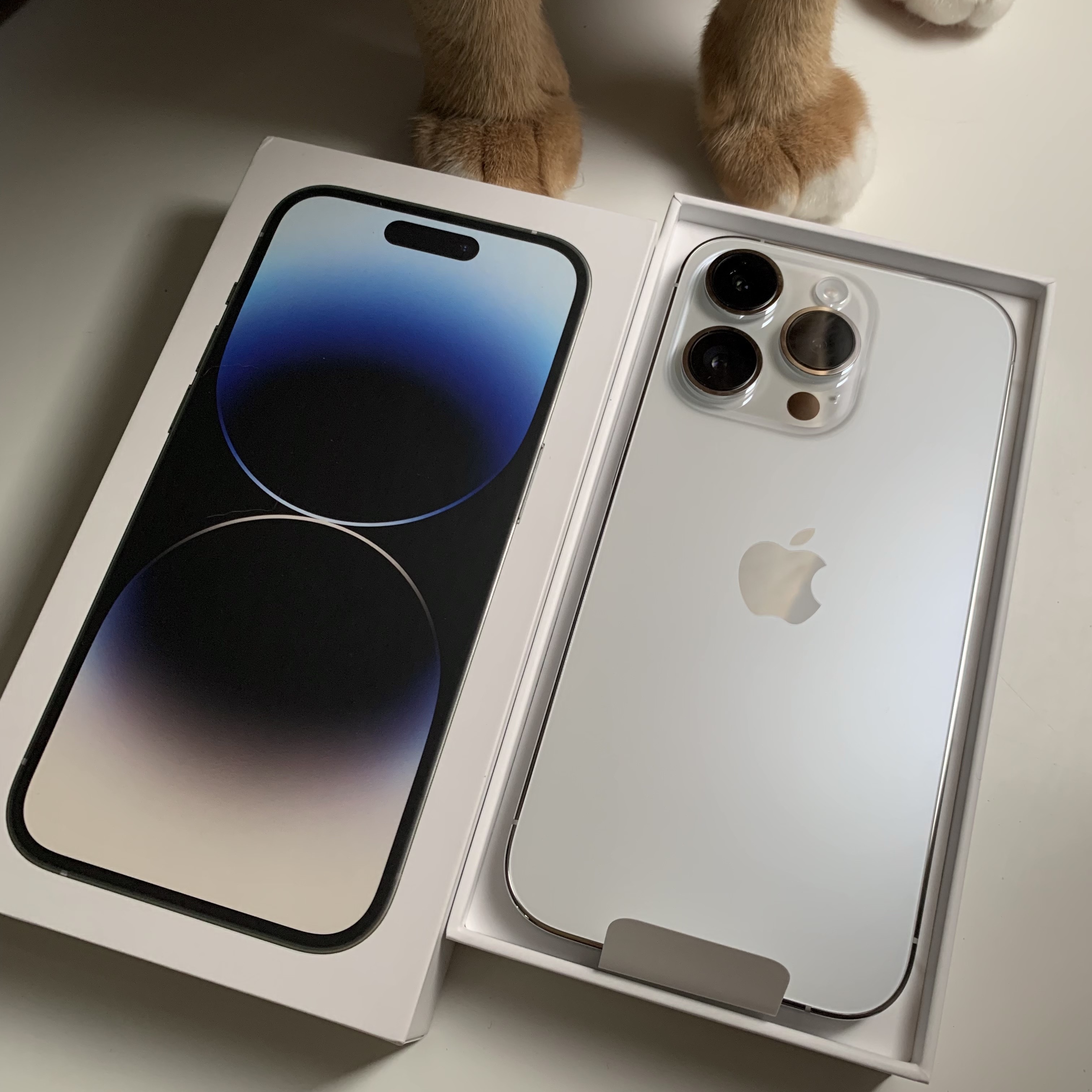 Apple iPhone 14 Pro 128GB Silver (Korean Ver.) 착용 스타일 - 2