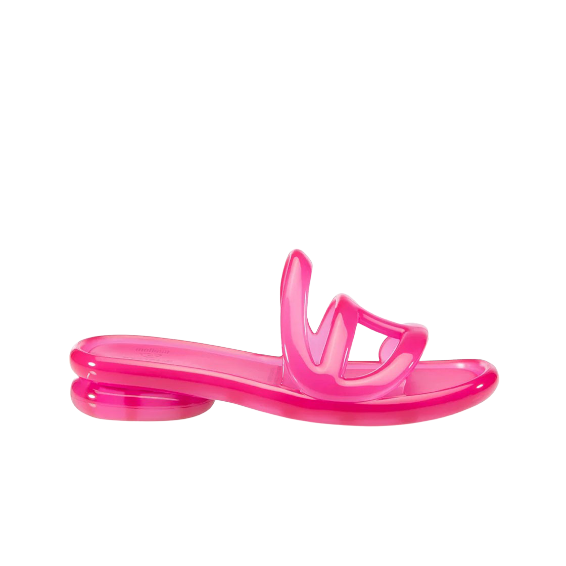 (W) 멜리사 x 텔파 젤리 슬라이드 클리어 핑크((W) Melissa x Telfar Jelly Slide Clear Pink)