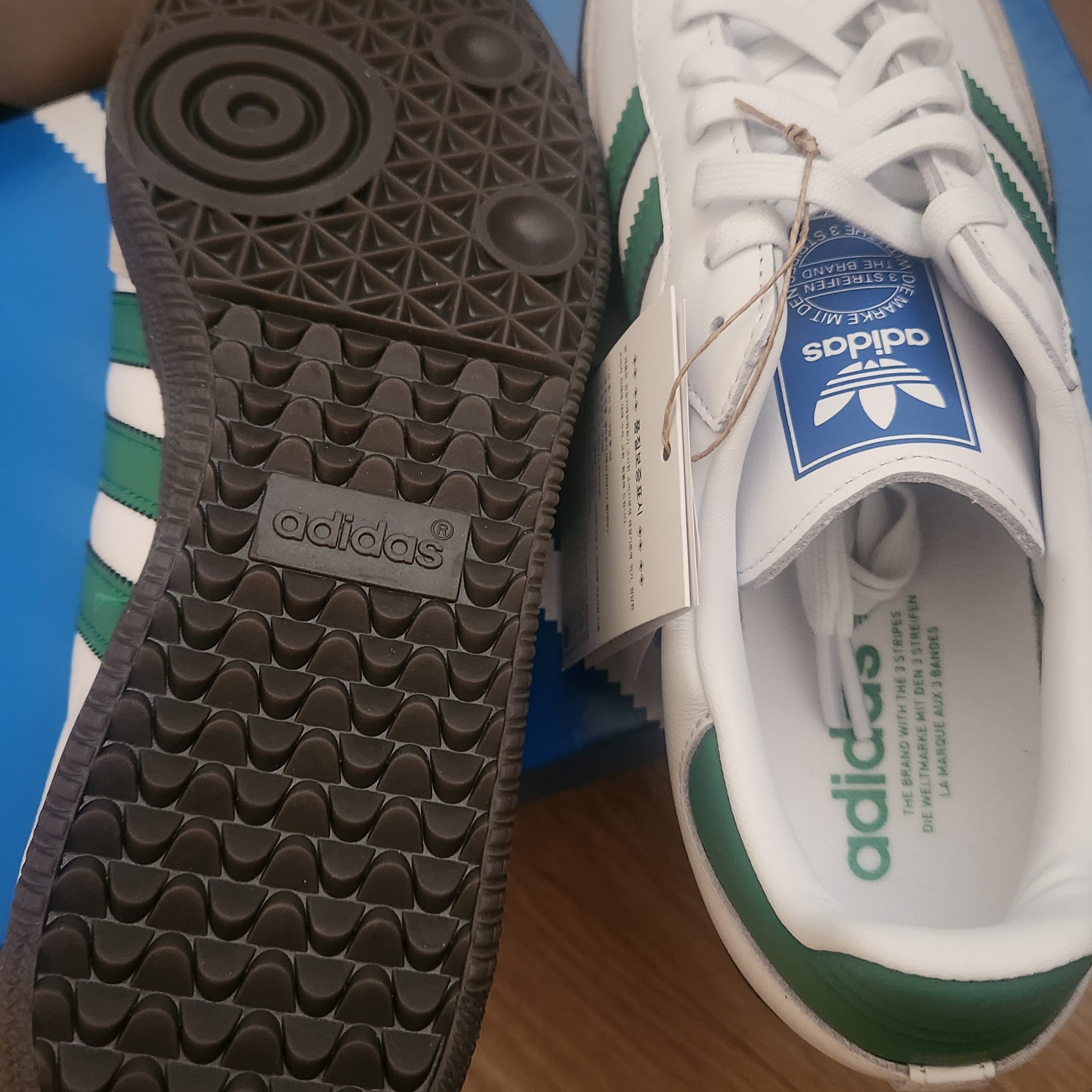 Adidas Samba OG White Green 착용 스타일 - 5