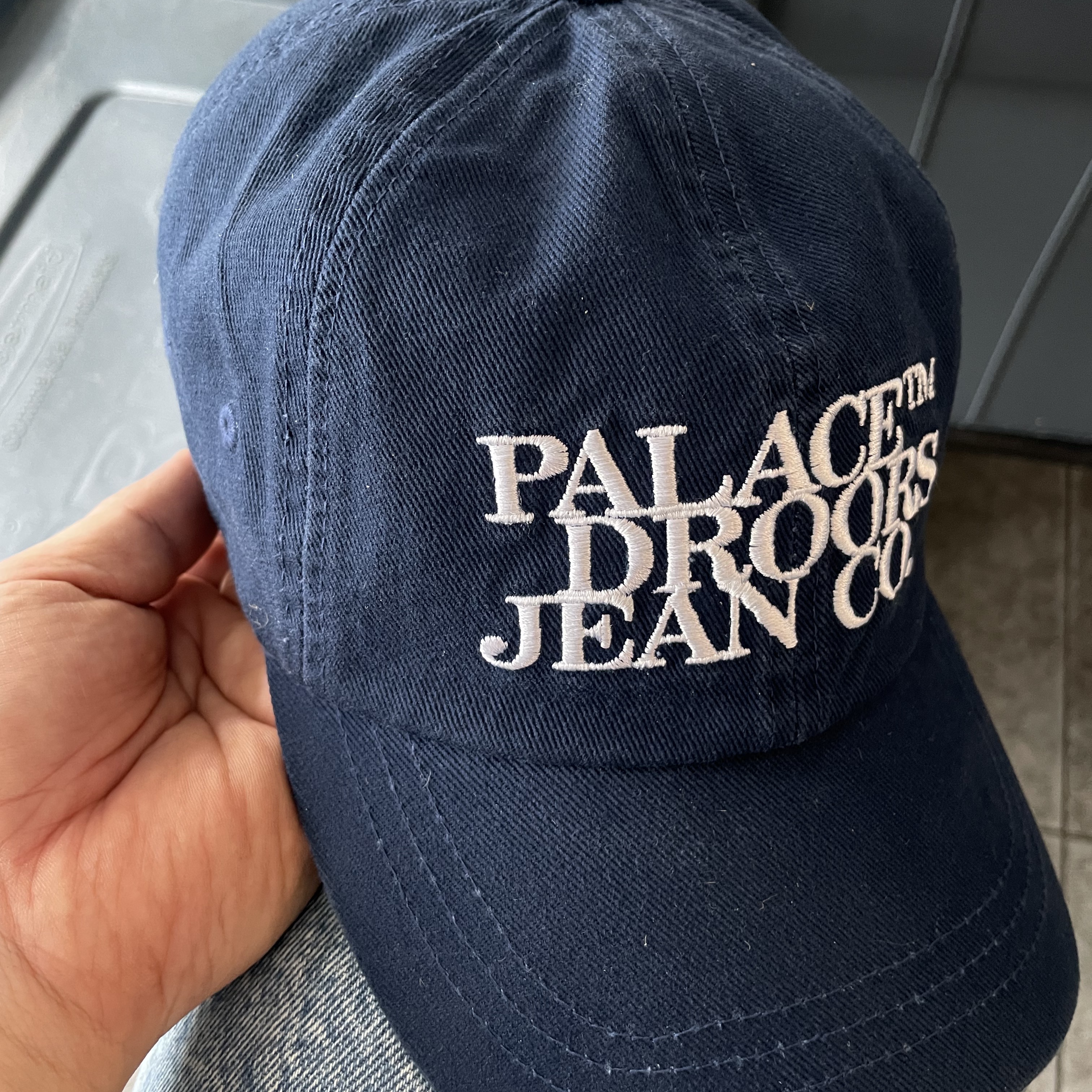 Palace x Droors 6-Panel Navy - 23SS 착용 스타일