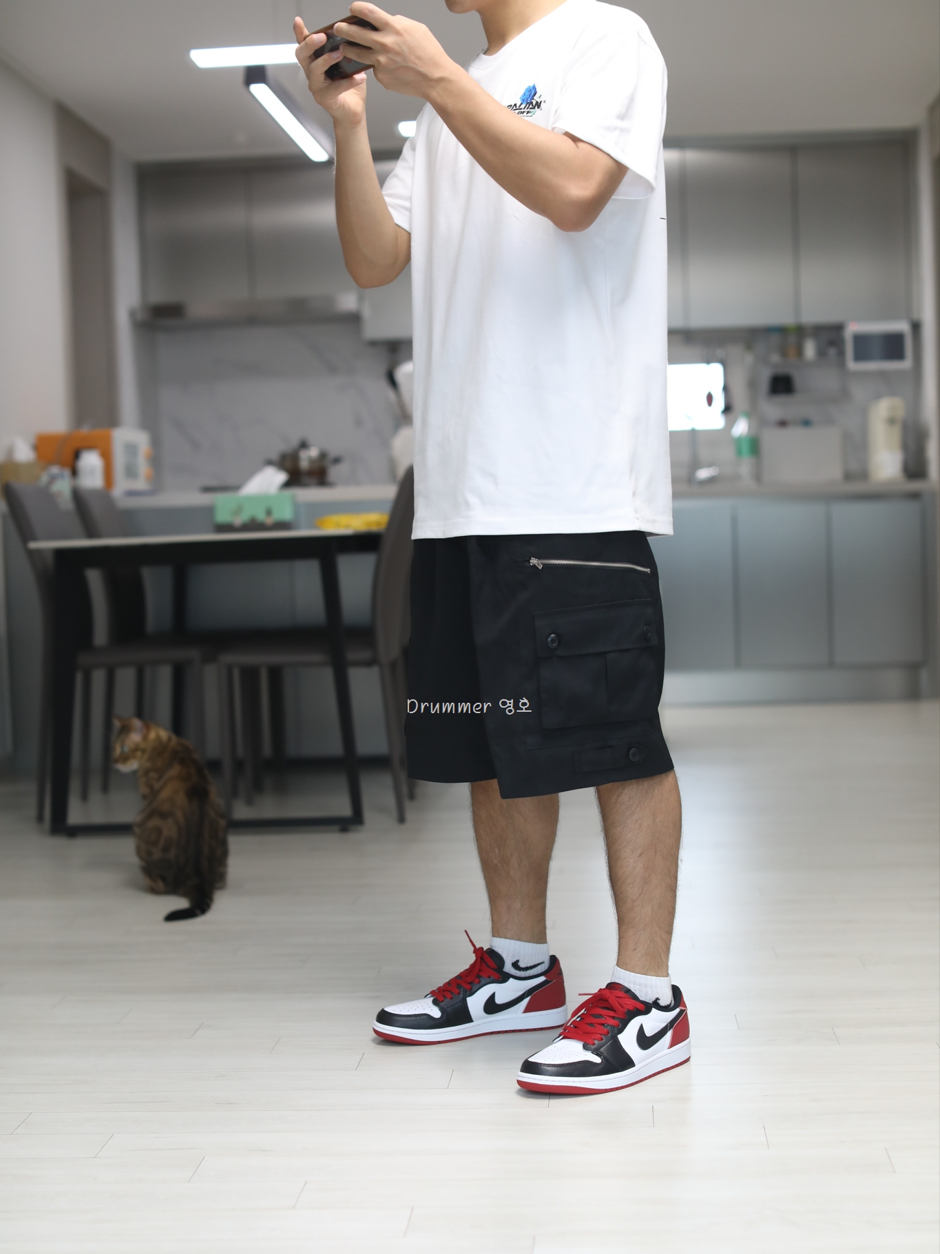 Jordan 1 Retro Low OG Black Toe 착용 스타일 - 1