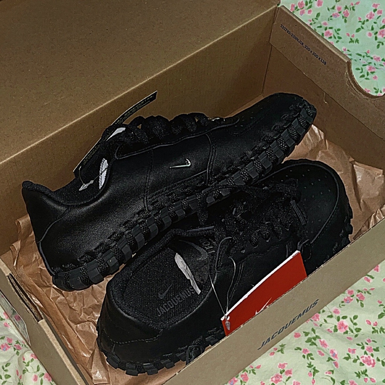 Nike x Jacquemus J Force 1 Low LX SP Black 착용 스타일