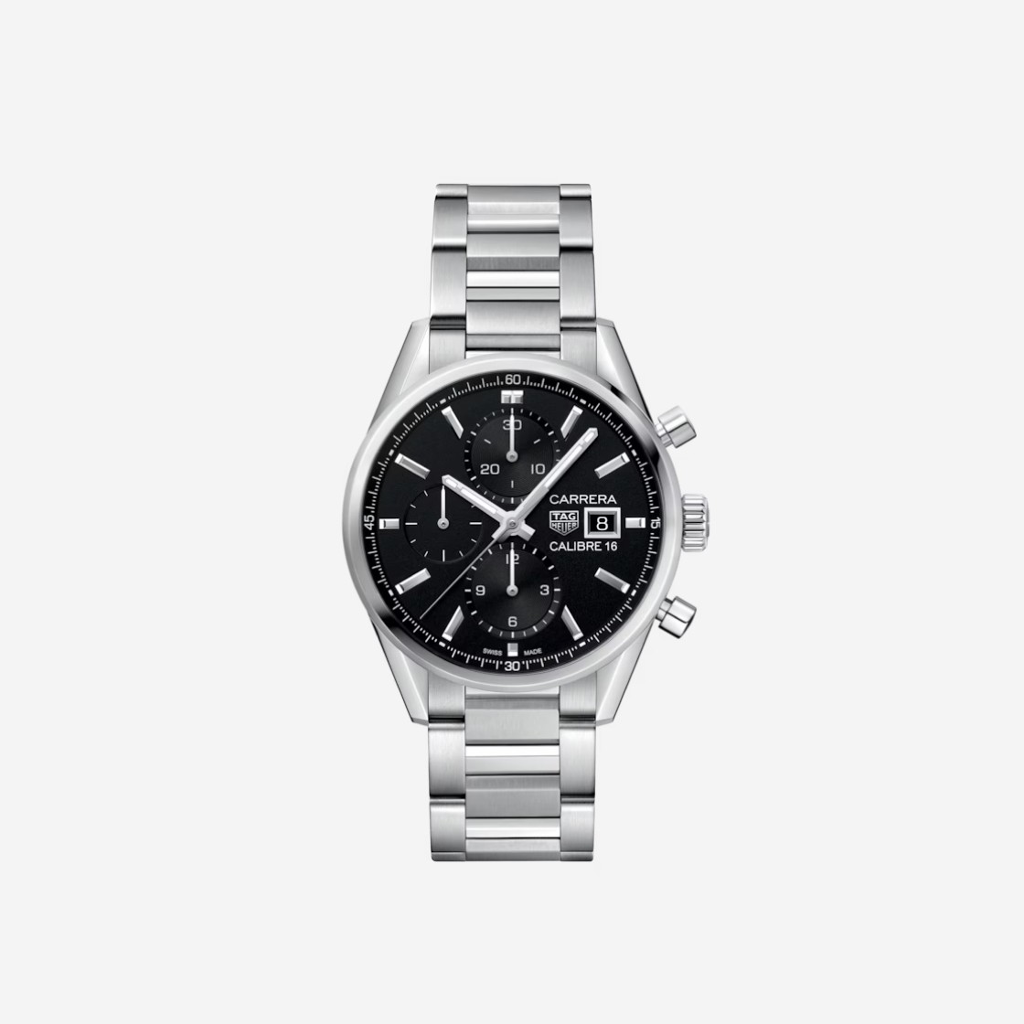 TAG Heuer Carrera Calibre 16 Automatic Chronograph Steel Black 상세 이미지 1