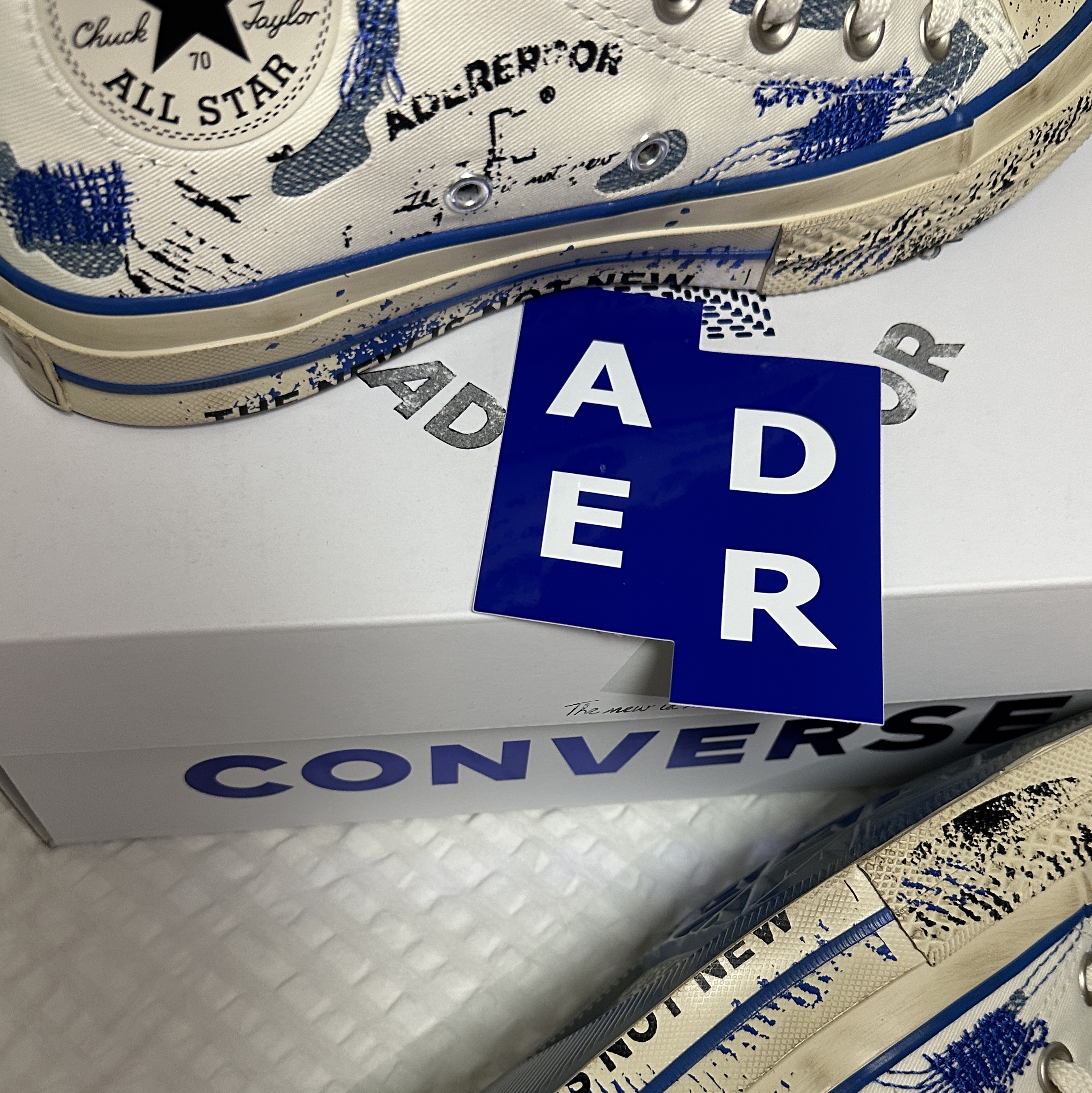 Converse x Ader Error Chuck 70 High White 착용 스타일
