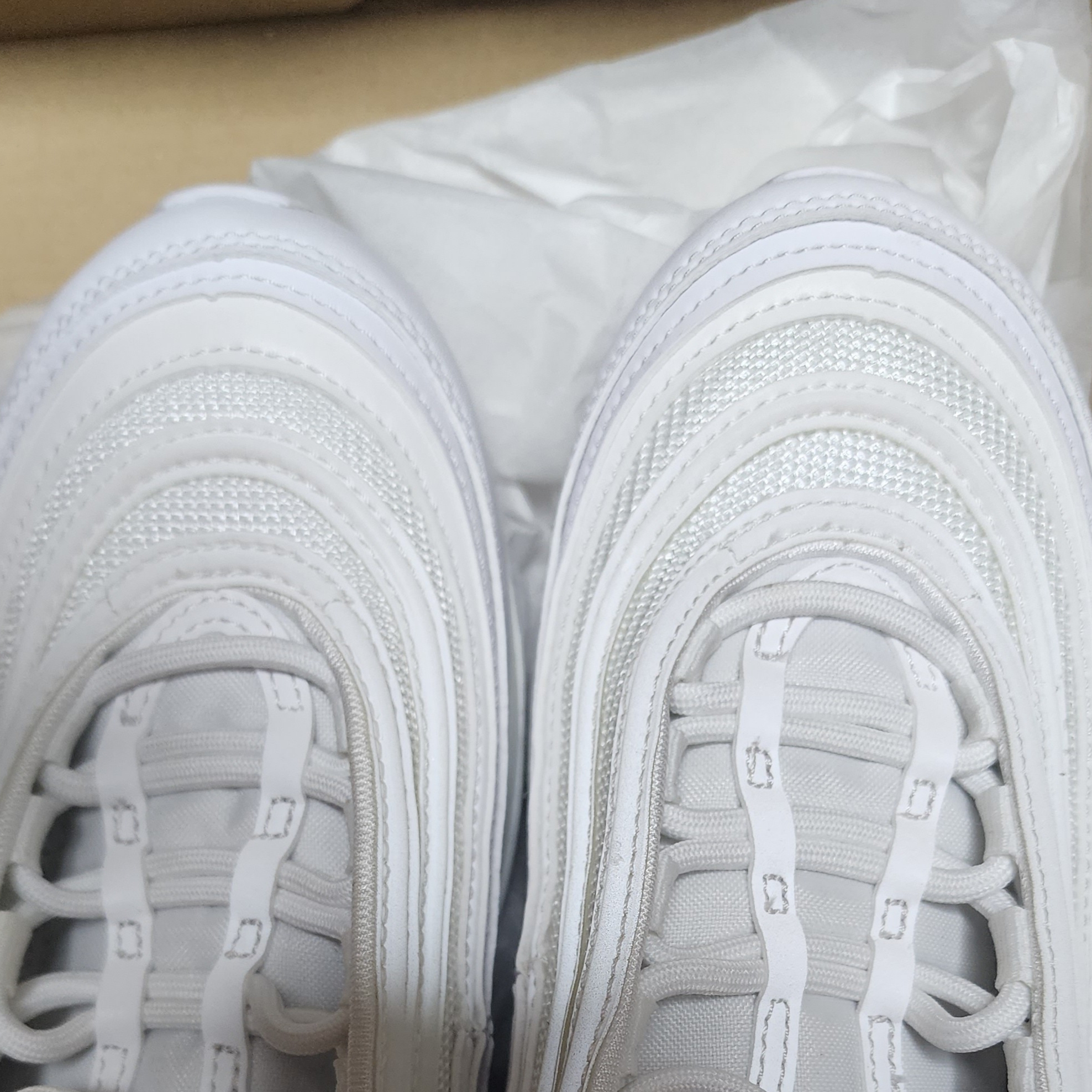 (W) Nike Air Max 97 Next Nature White 착용 스타일 - 1