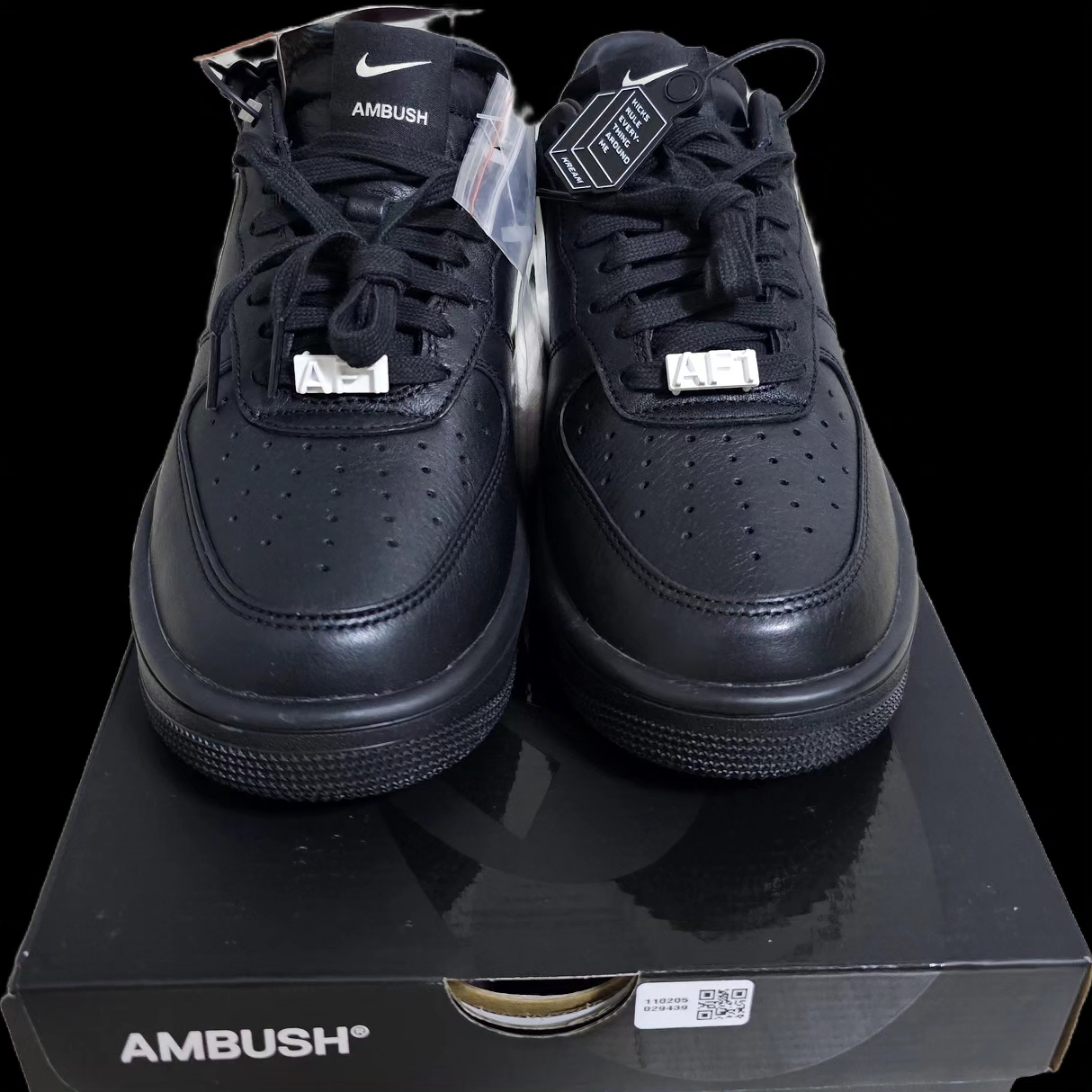 Nike x Ambush Air Force 1 Low SP Black 착용 스타일 - 2