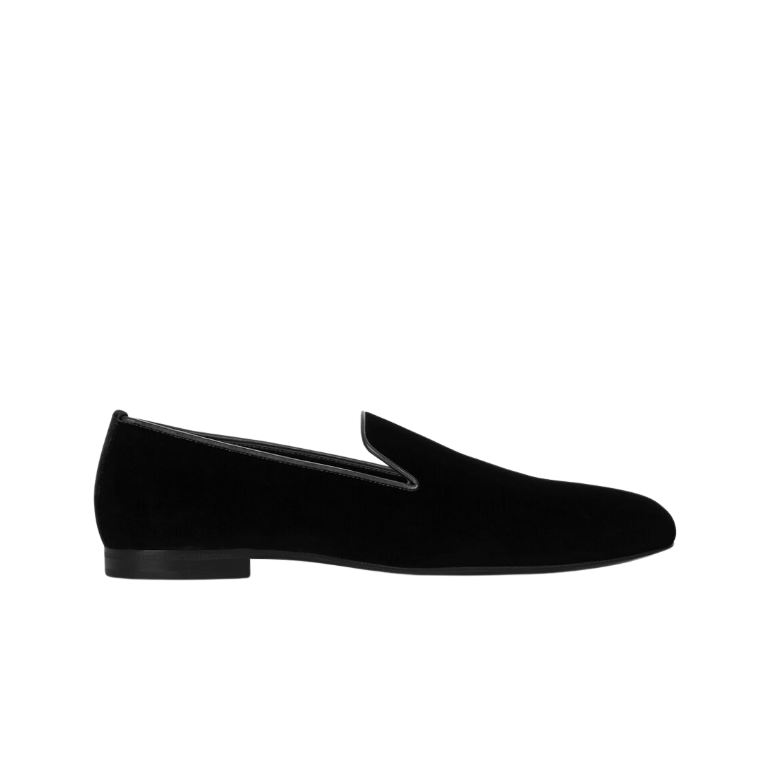 생로랑 스모킹 슬리퍼 벨벳 블랙(Saint Laurent Smoking Slippers in Velvet Black) - 1