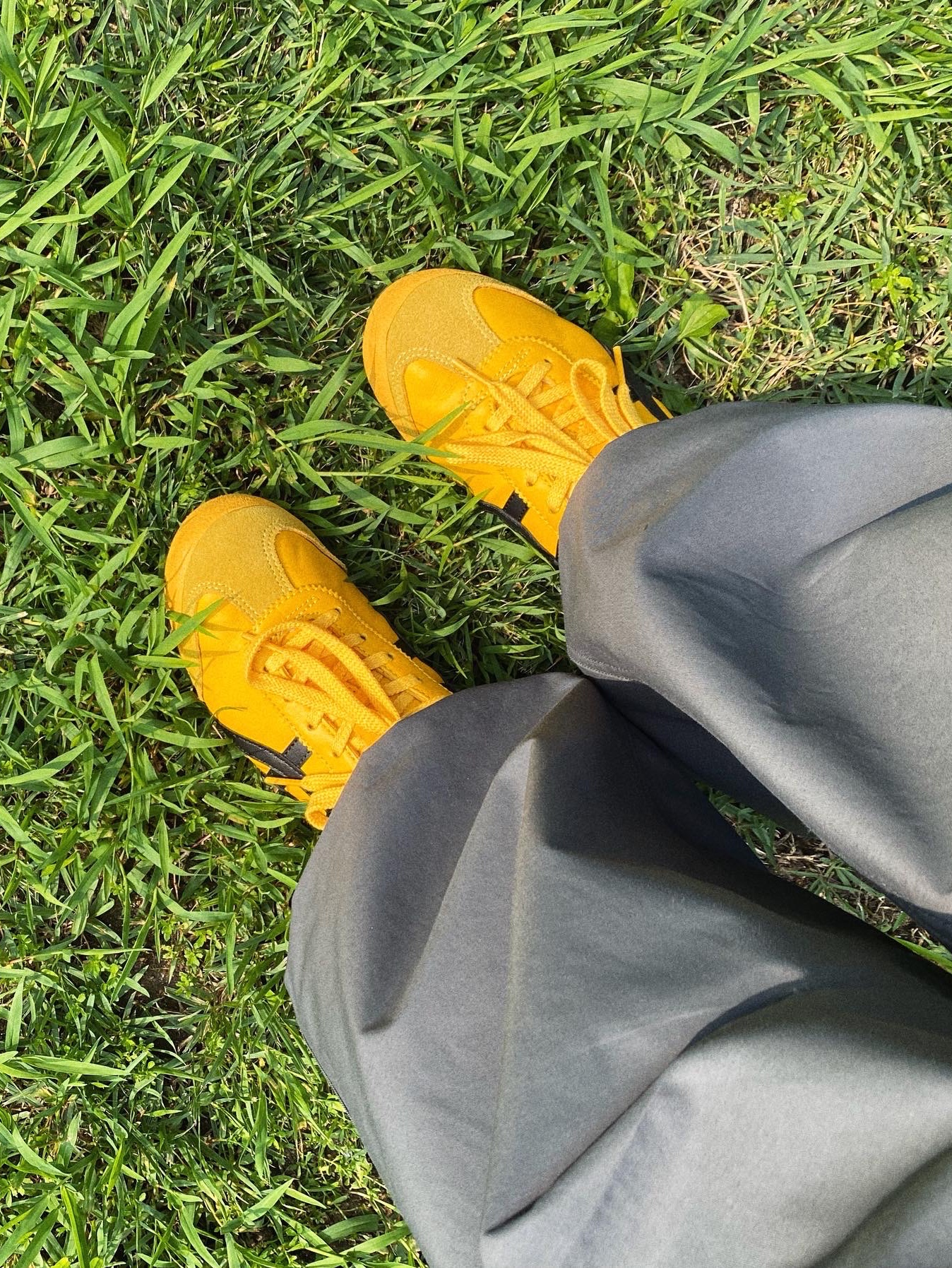 Onitsuka Tiger Mexico 66 Yellow Black 착용 스타일 - 4